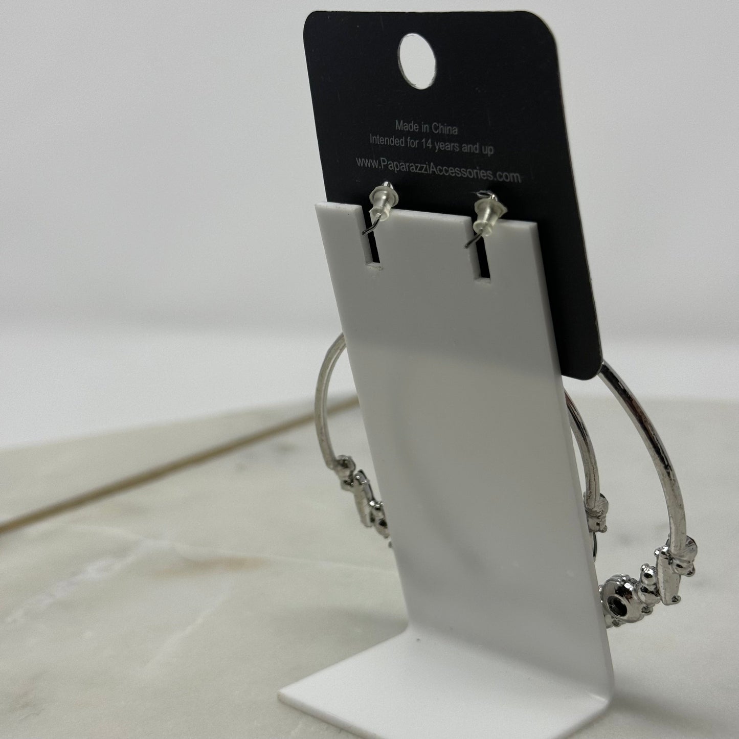 New Paparazzi Dangle Hoop Rhinestone Hook Earrings