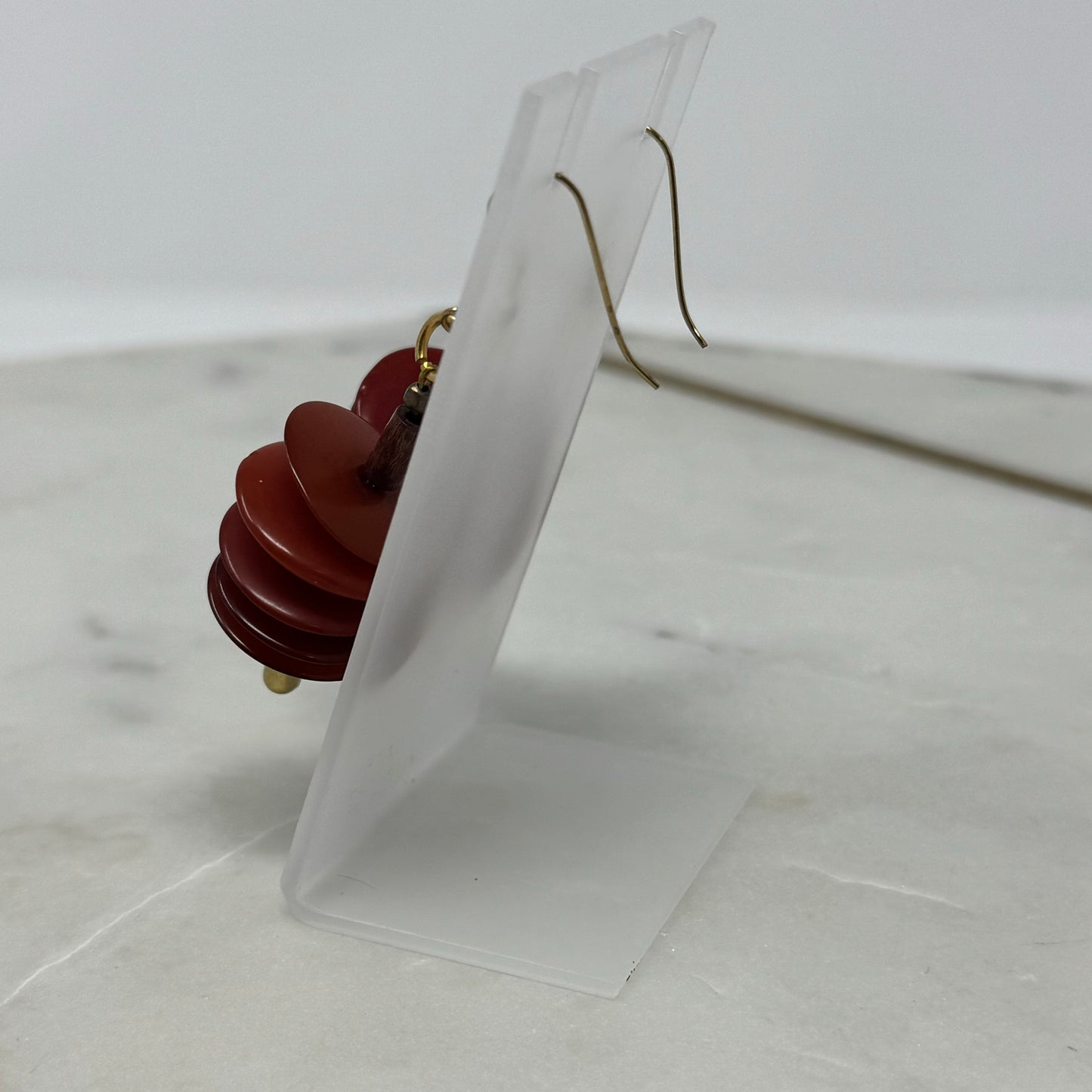 Halloween / Fall Earrings Handcrafted with reclaimed materials.