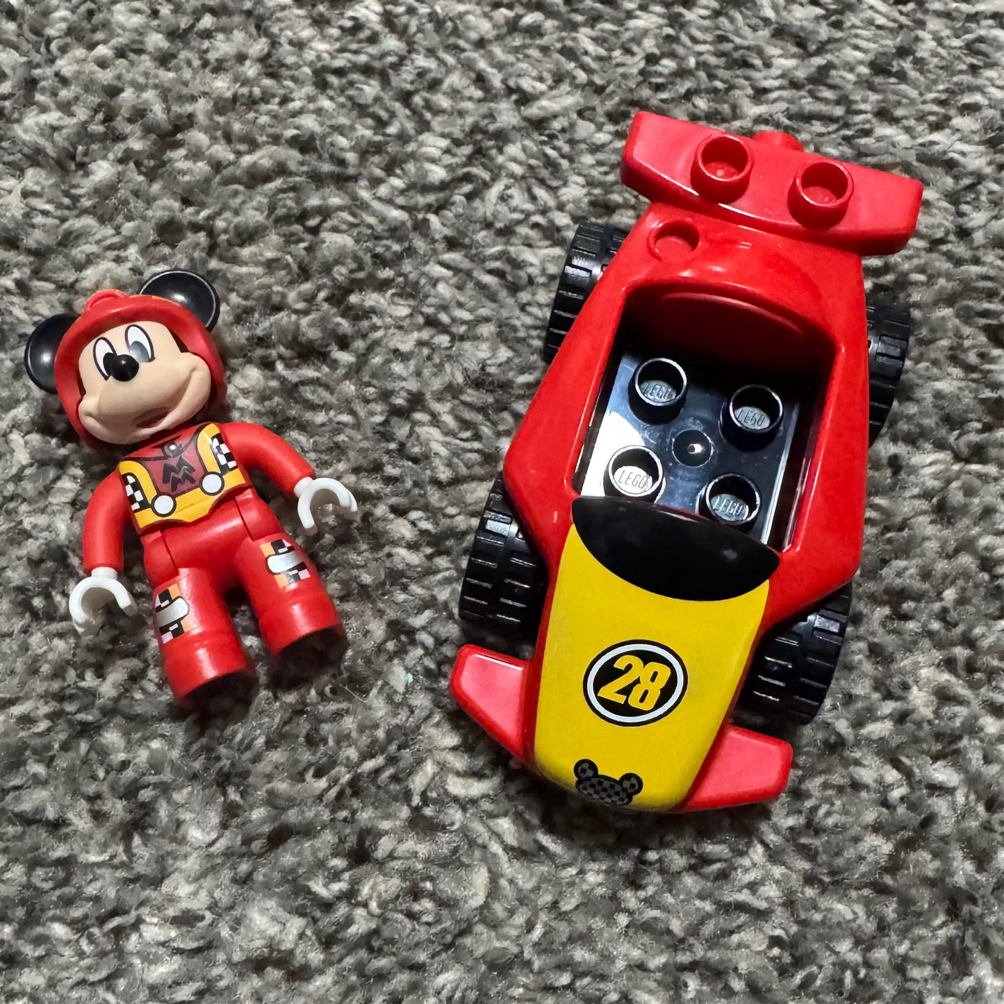 Duplo Lego Disney Mickey Mouse Mickey Racer Race Car Set