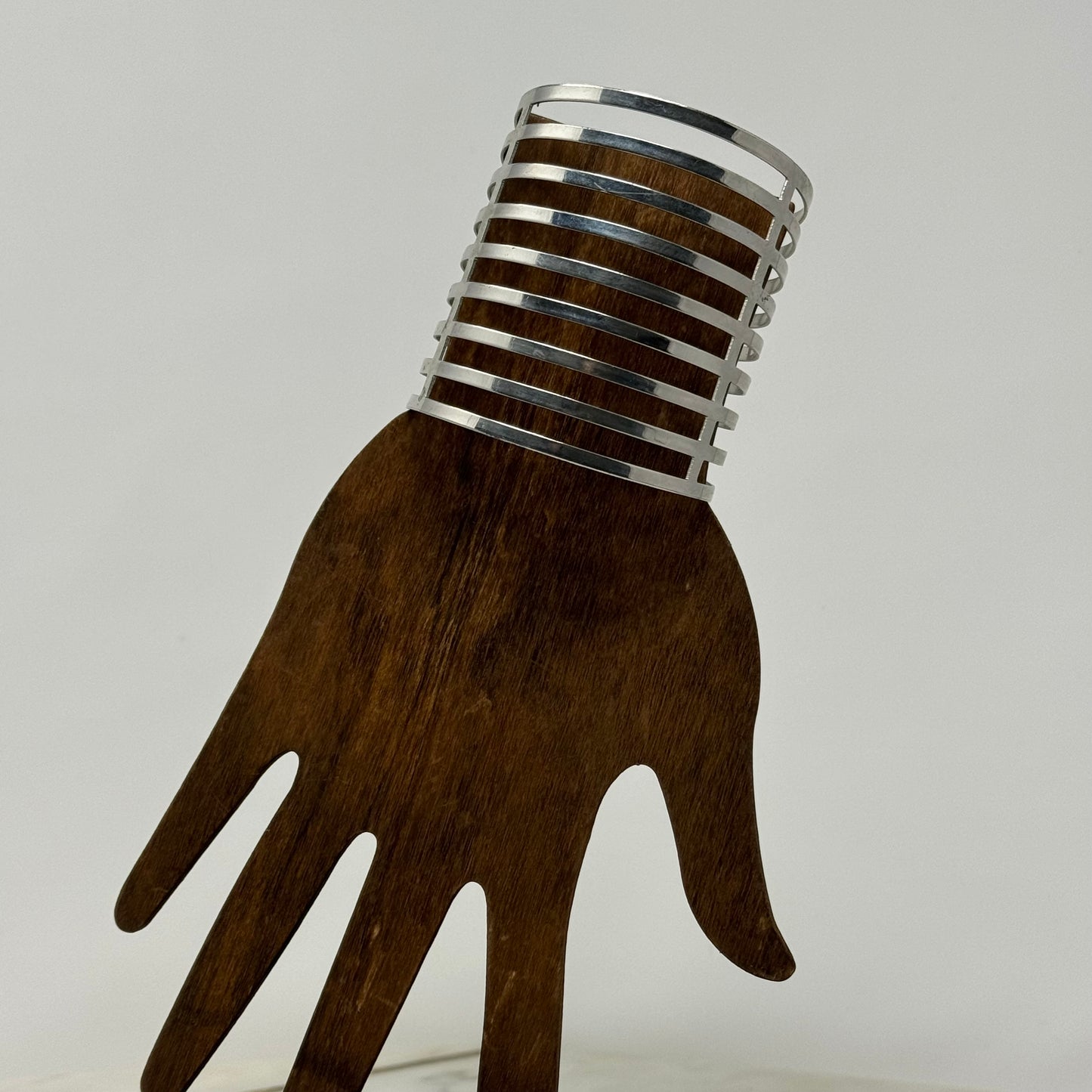 Tall Silver Cuff Bracelet