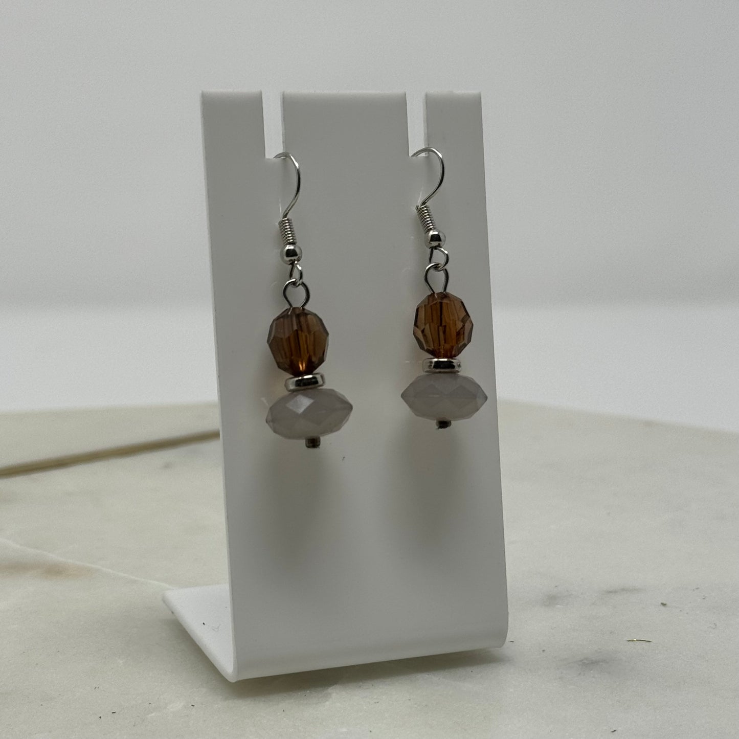 Beaded Dangle Hook Earrings