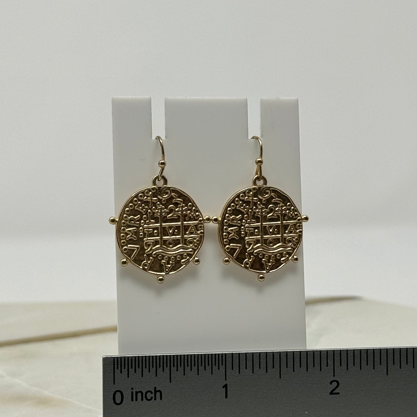 Gold Tribal Statement Earrings