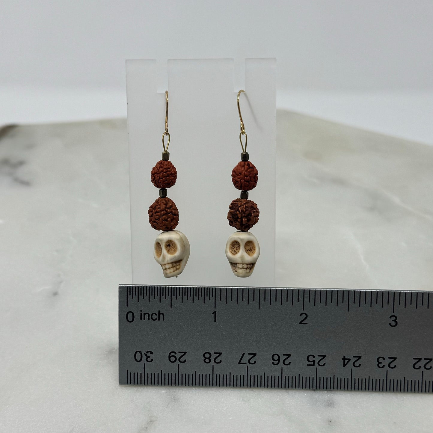 Halloween / Fall Earrings Handcrafted with reclaimed materials.