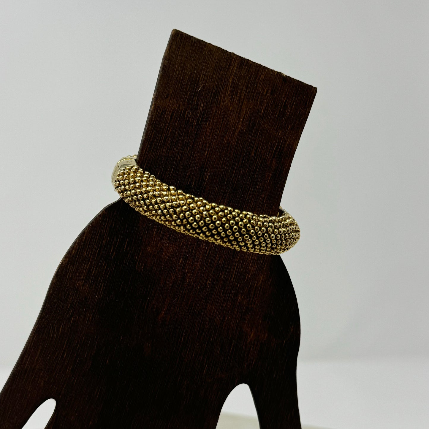 Elegant Gold-Tone Bracelet Magnetic Closure Chic Statement Jewelry