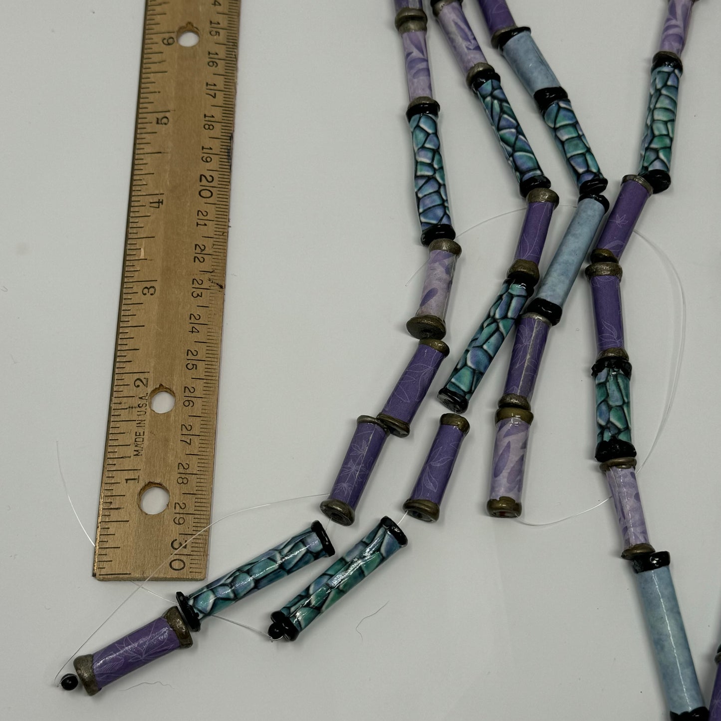Reclaimed Purple Beads Assortment Vibrant Mixed Beads for Crafting & Jewelry Making Eco-Friendly Supplies