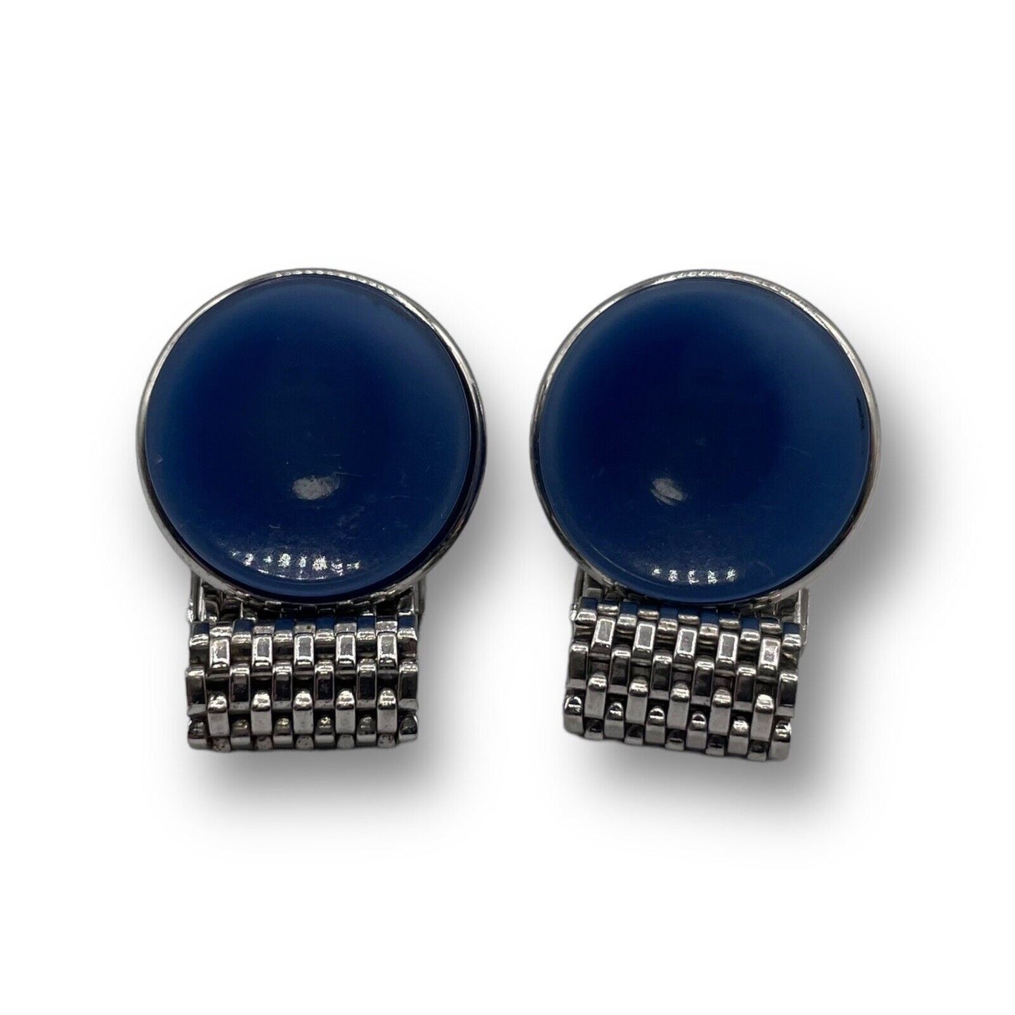 Blue Moonstone & Silver Wrap Around Cufflinks
