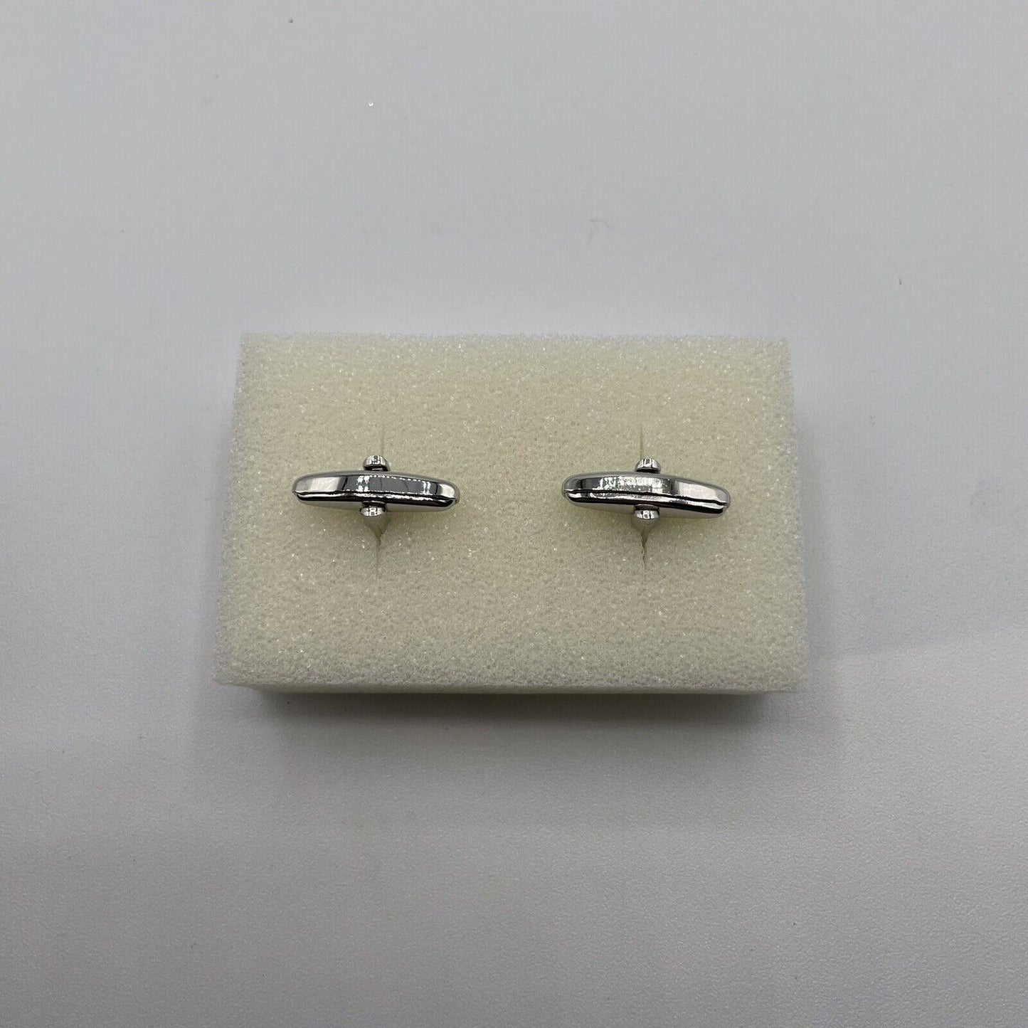 Chrome Monogram Letter L Cufflinks
