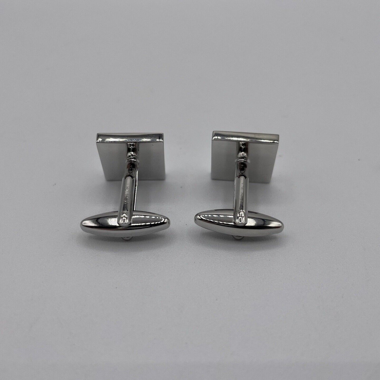 Chrome Monogram Letter W Cufflinks