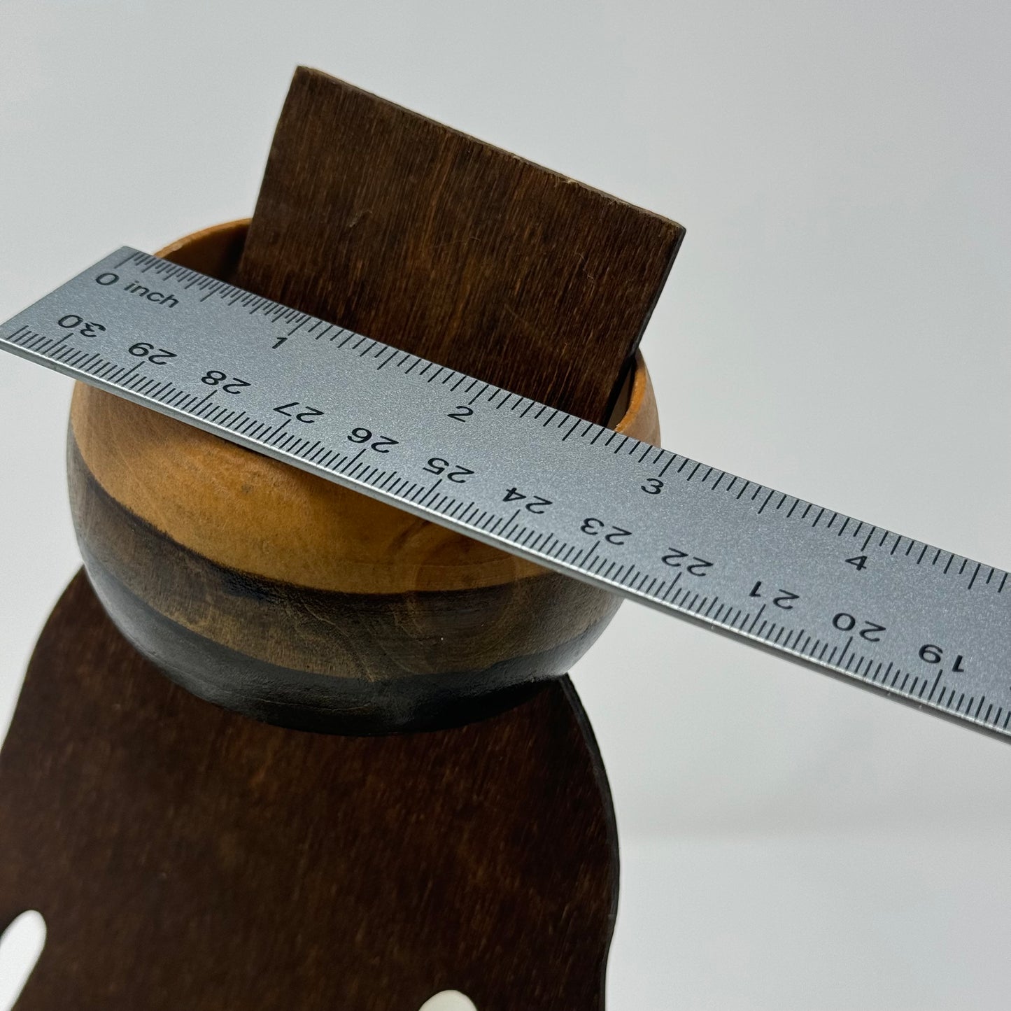Artisan Wood Bangle Bracelet - Unique Retro Handcrafted Boho Chic, Rustic Natural Jewelry