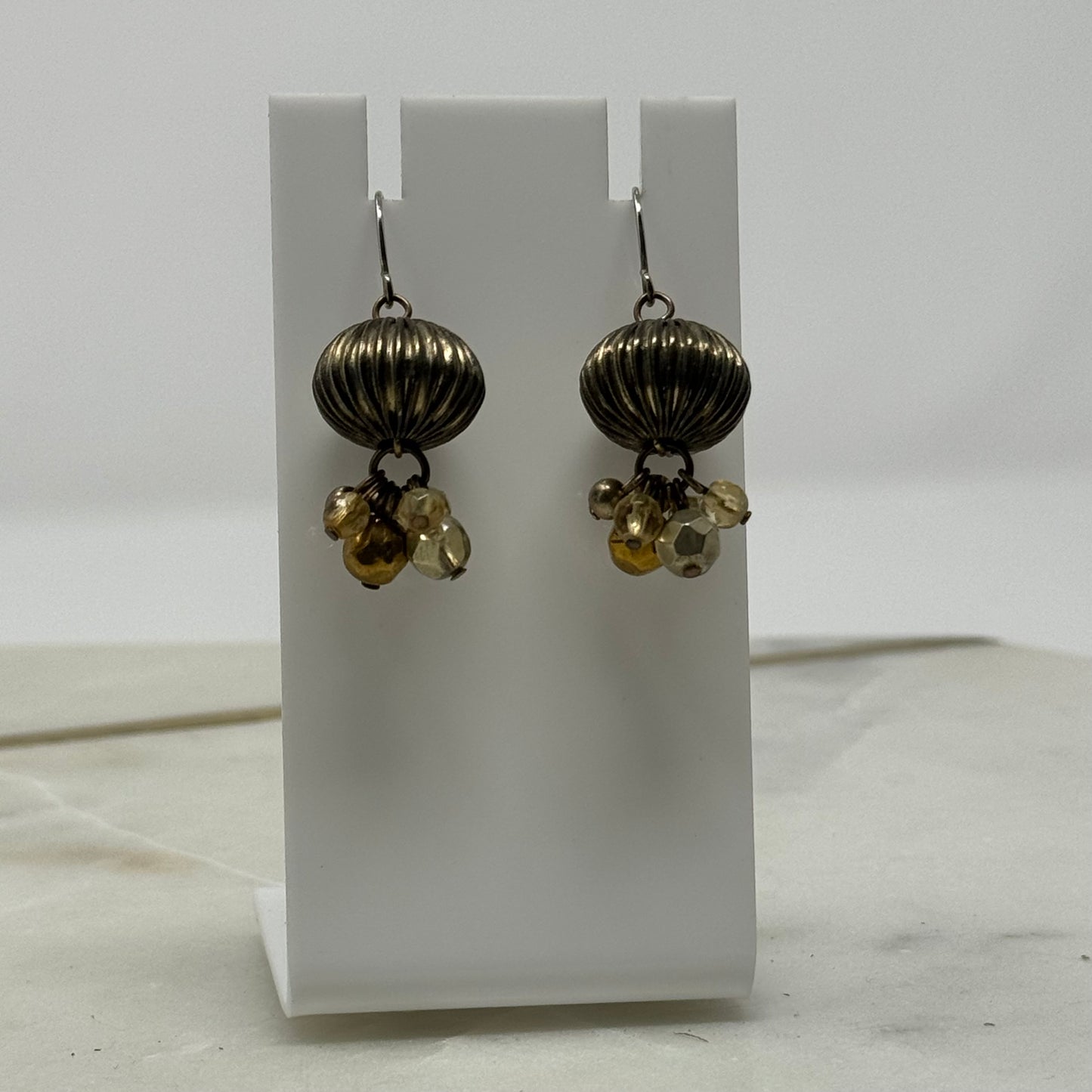 Beaded Boho Dangle Statement Hook Earrings