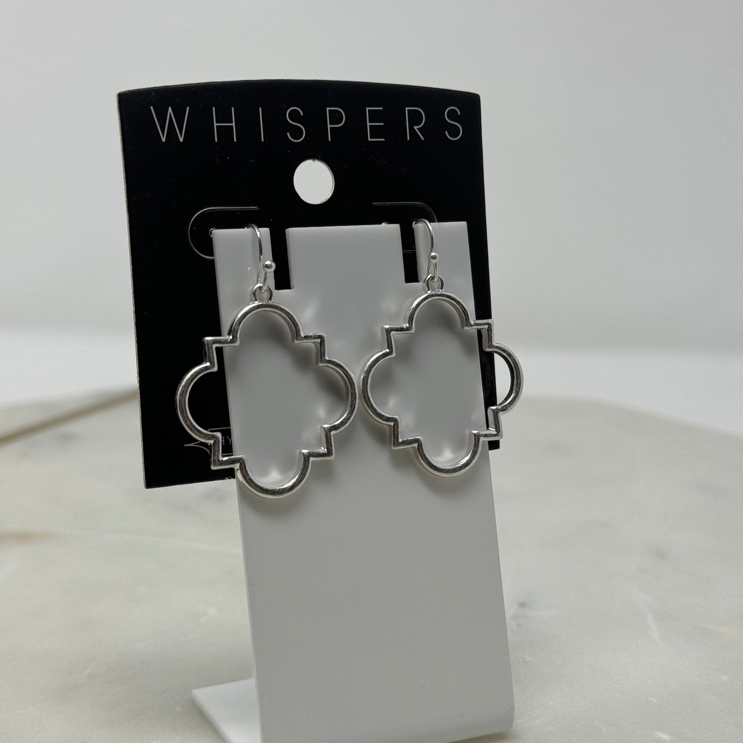New Whisper Boho Silver Dangle Hook Earrings
