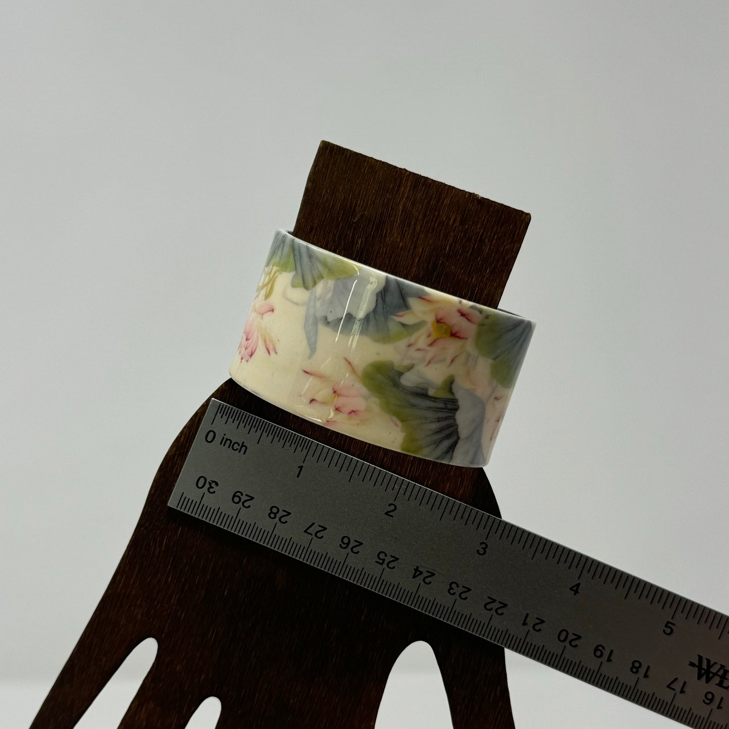 Vintage Floral Bangle Bracelet Artistic Unique Statement Jewelry