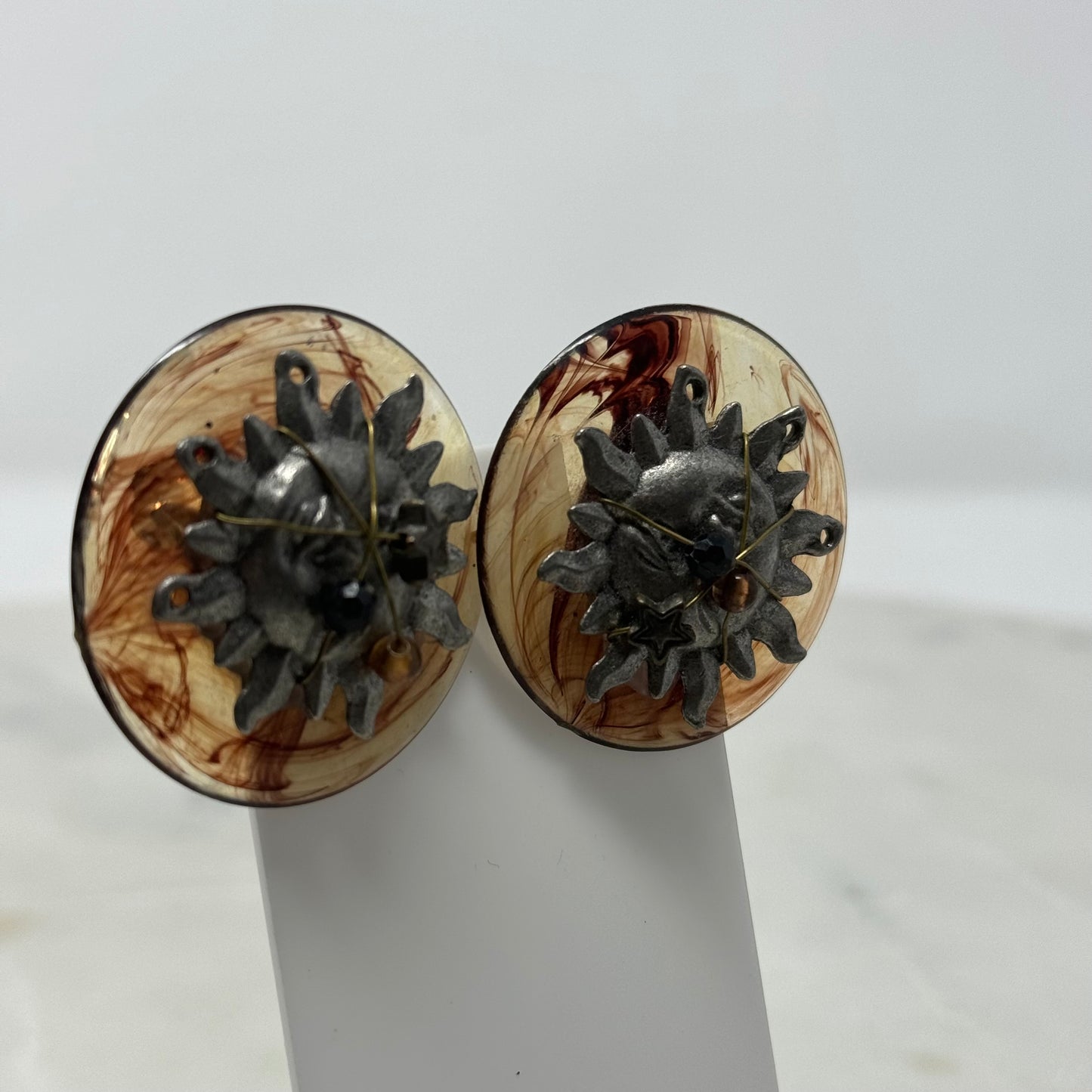 Boho Sun Clip-On Earrings