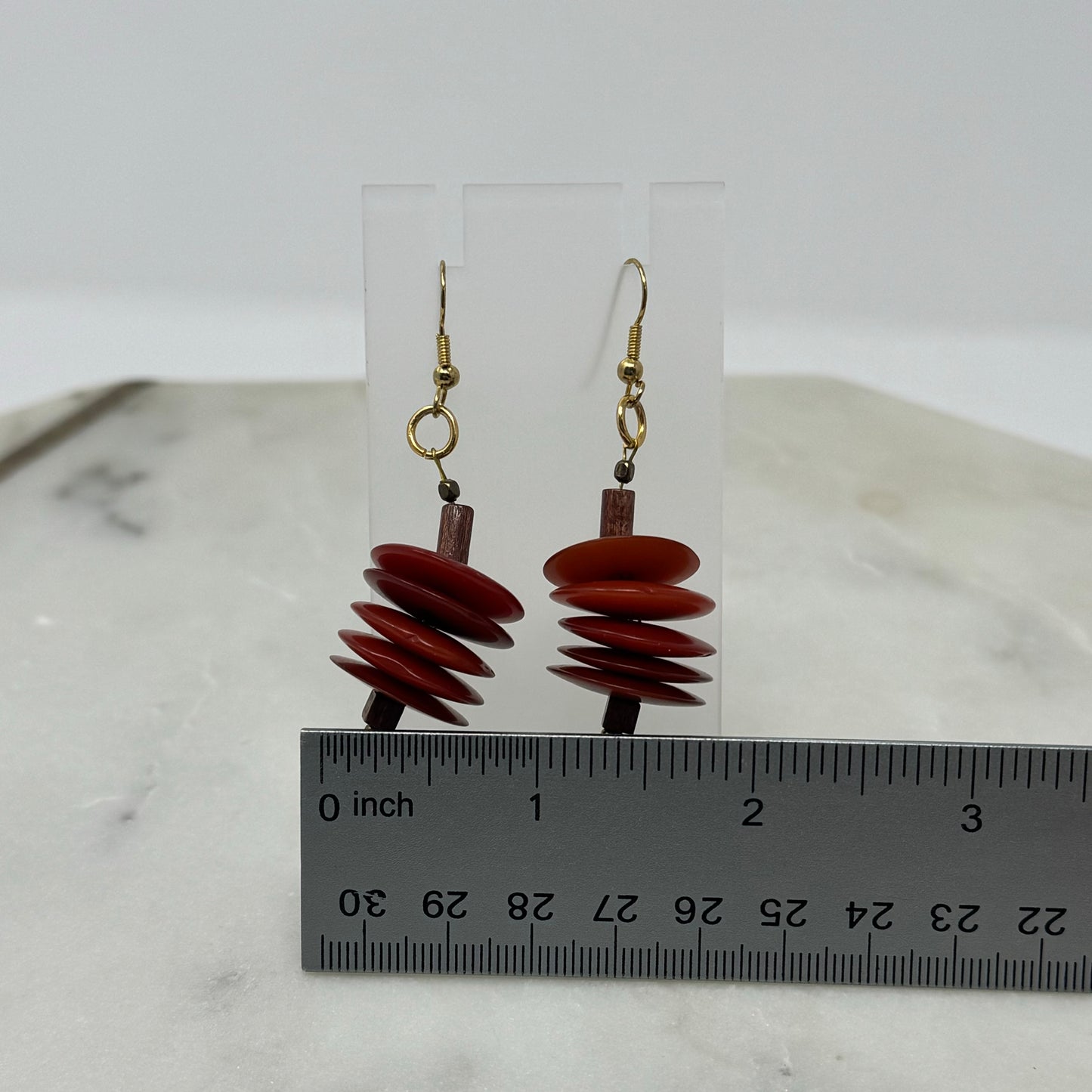 Halloween / Fall Earrings Handcrafted with reclaimed materials.