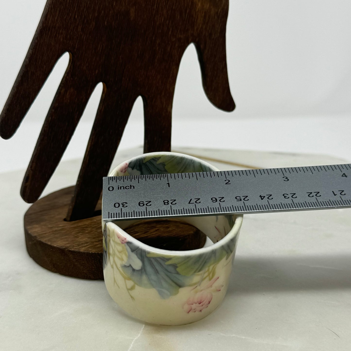 Vintage Floral Bangle Bracelet Artistic Unique Statement Jewelry