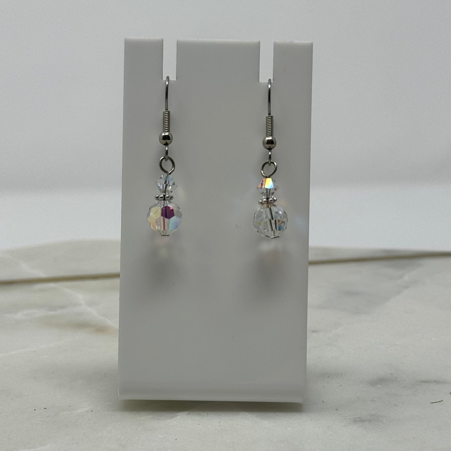 Beaded Sparkle Dangle Hook Earrings