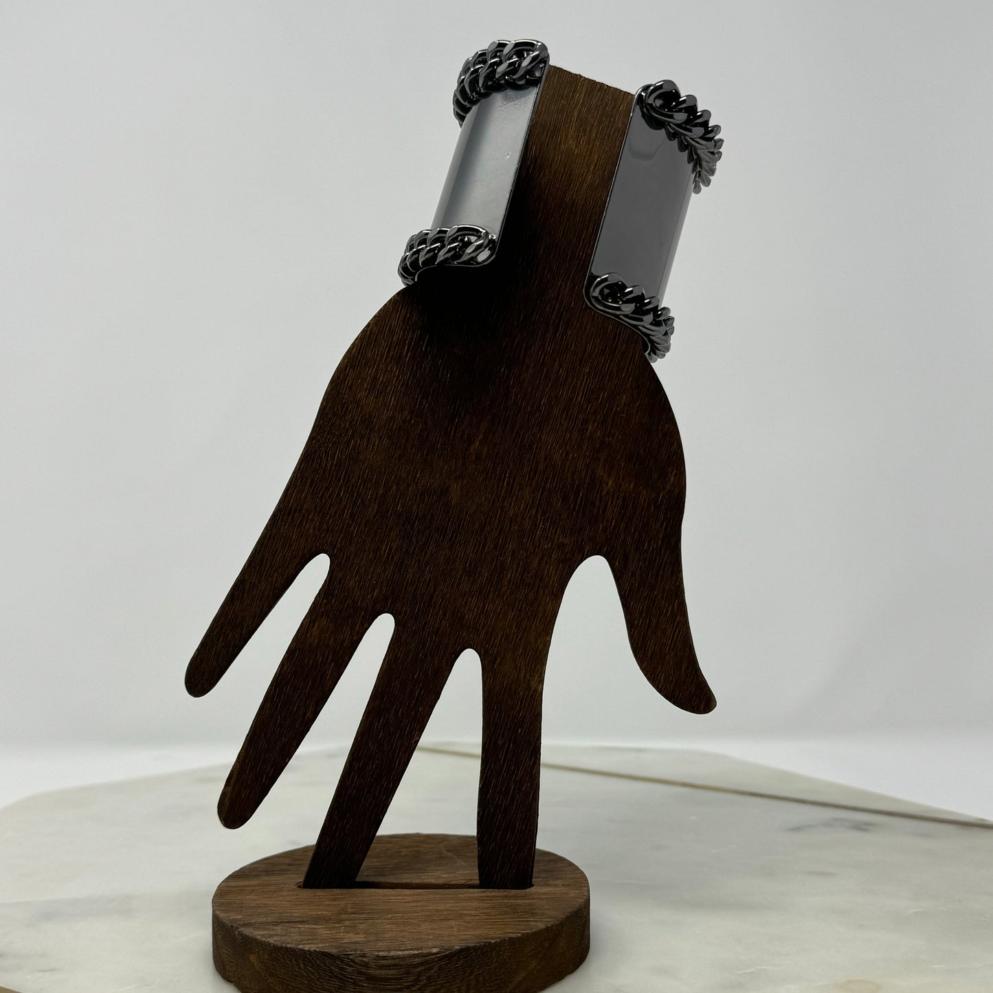 Gun Metal Cuff Bracelet