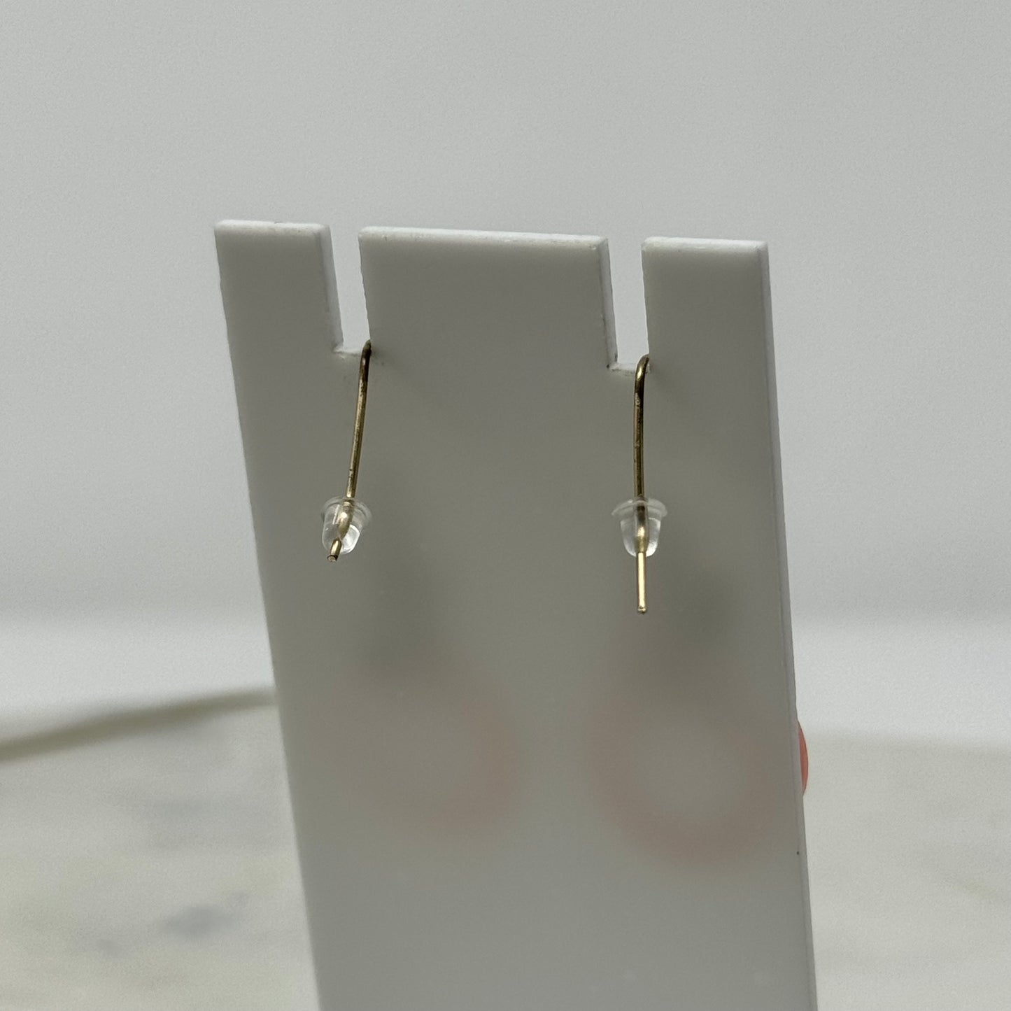Pink & Gold Beaded Dangle Hook Earrings