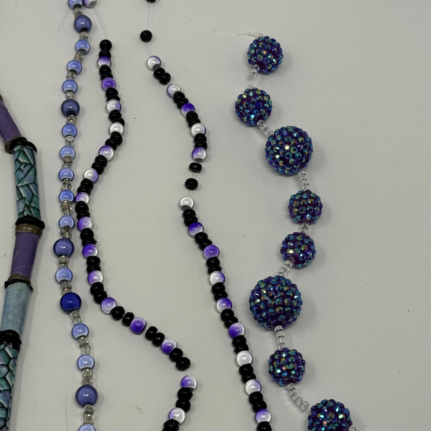 Reclaimed Purple Beads Assortment Vibrant Mixed Beads for Crafting & Jewelry Making Eco-Friendly Supplies