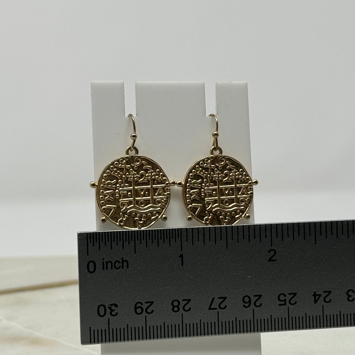 Gold Tribal Statement Earrings