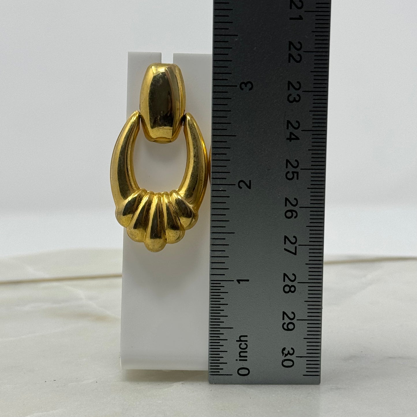 Vintage Gold Dangle Post Earrings
