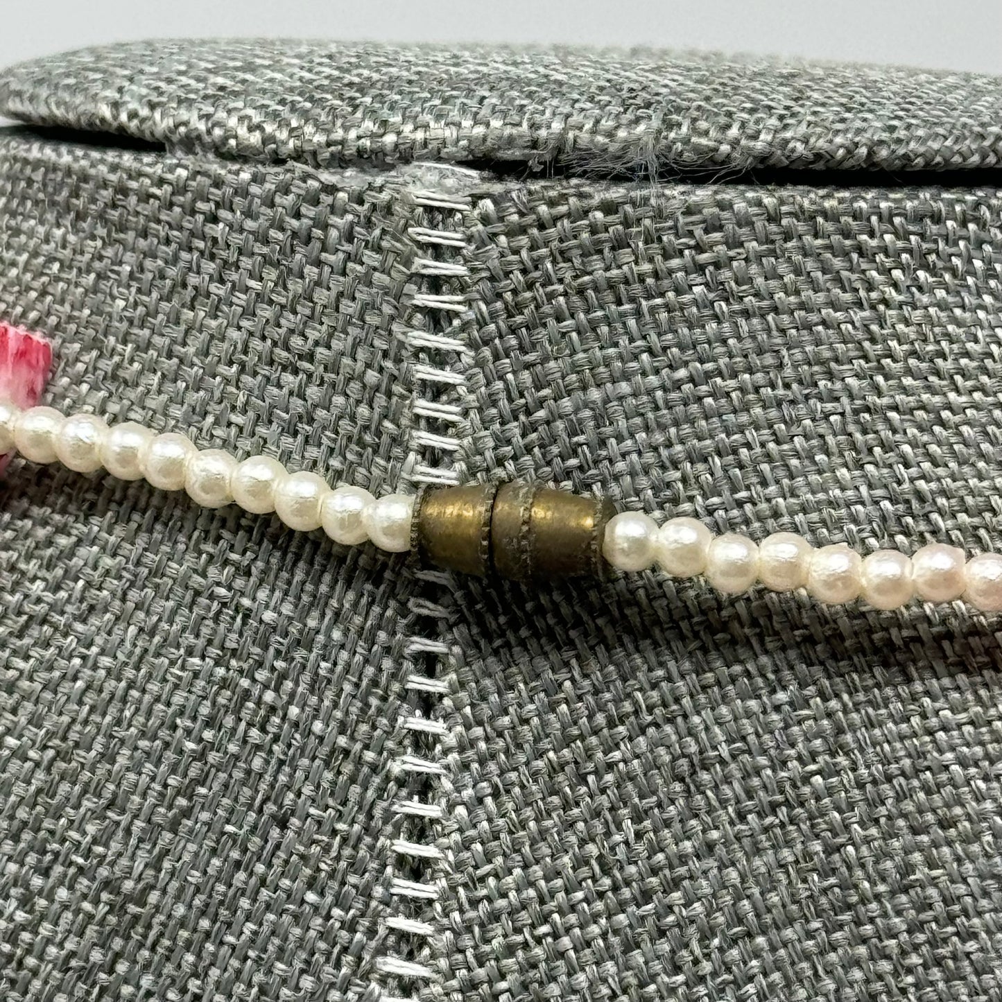 Unique Pink Shell Spike Necklace with Pearl Accents - Handmade Boho Statement Jewelry