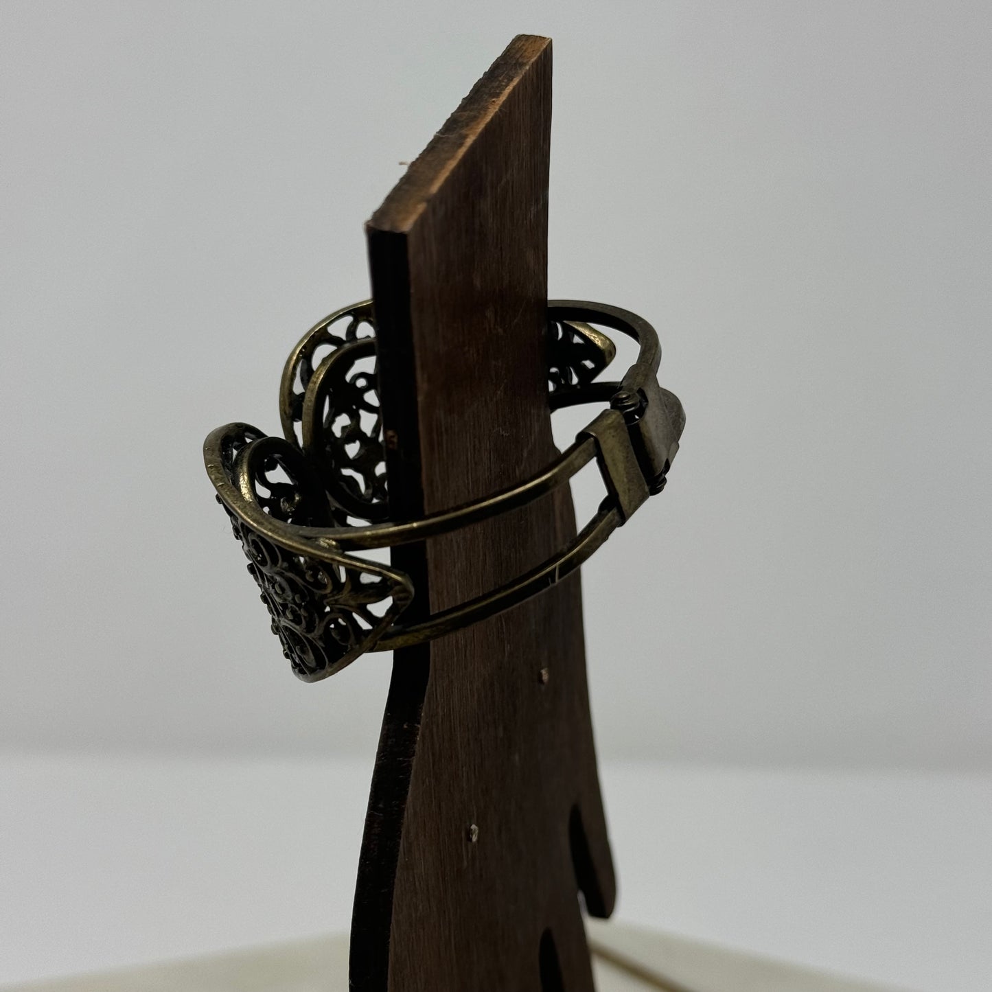 Vintage Filigree Cuff Bracelet - Antique Victorian Style, Boho Chic, Openwork Design, Statement Jewelry