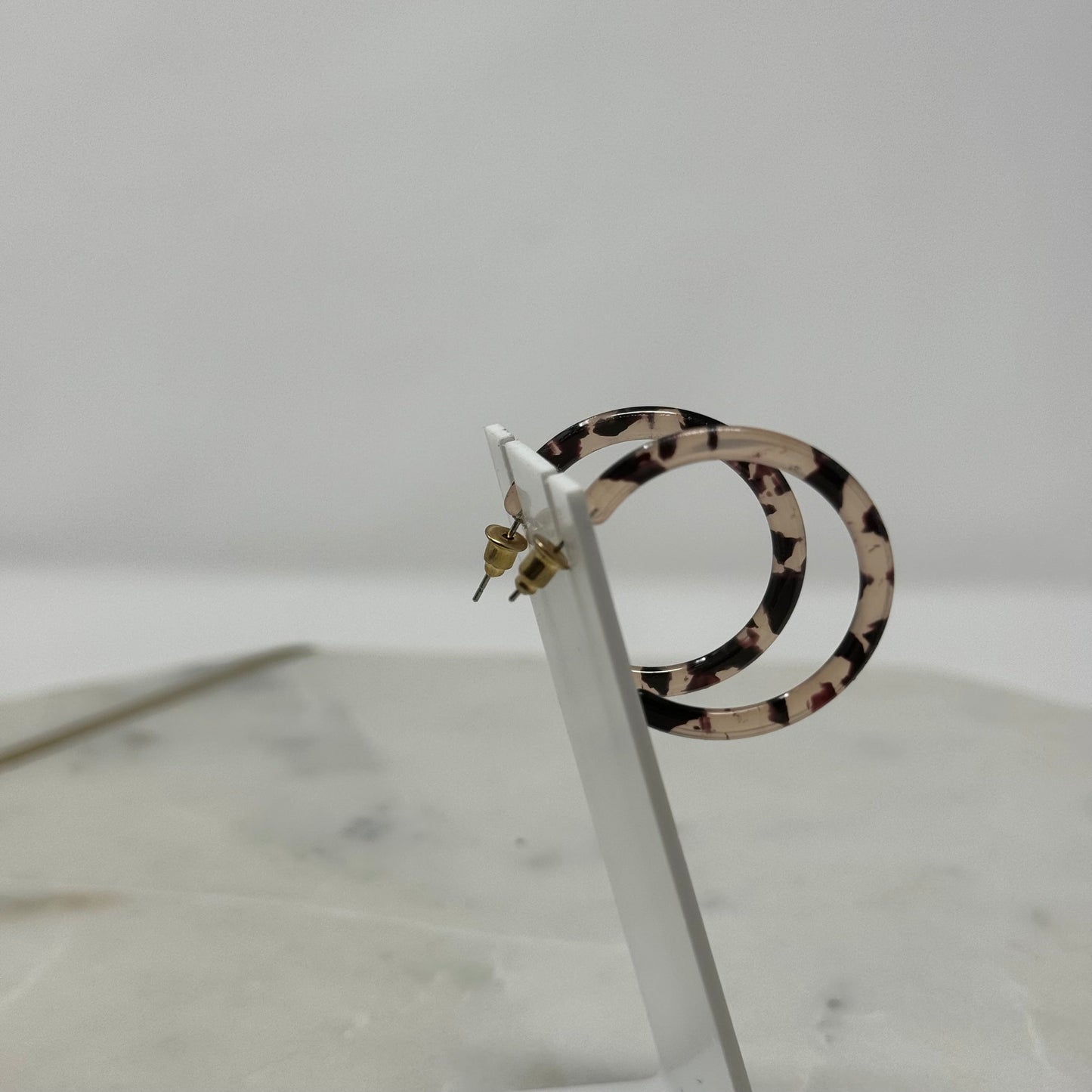 New Crystal Collection Neutral Hoop Post Earrings