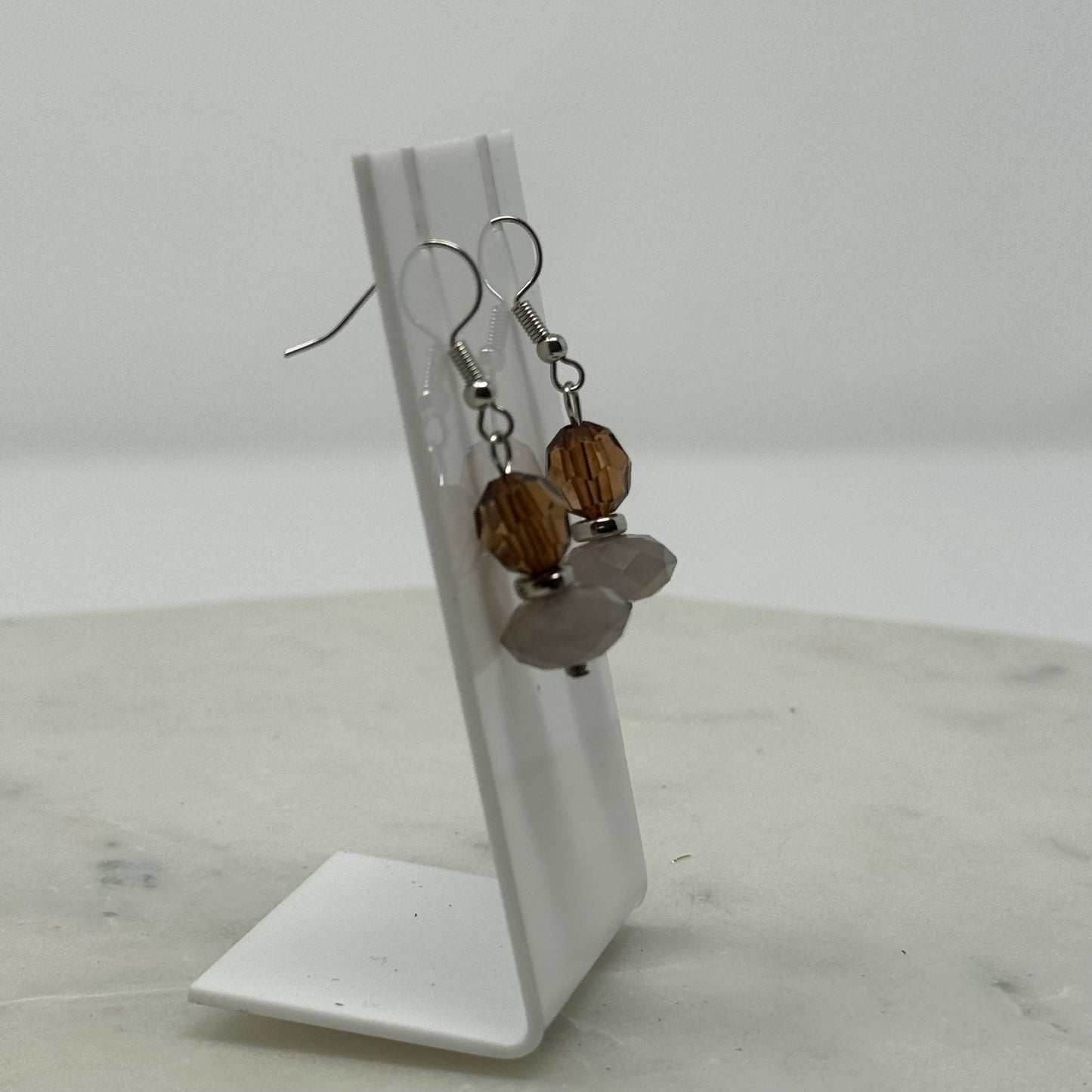 Beaded Dangle Hook Earrings