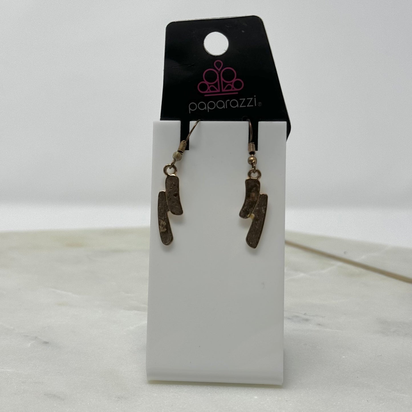 New Paparazzi Gold Dangle Hook Earrings