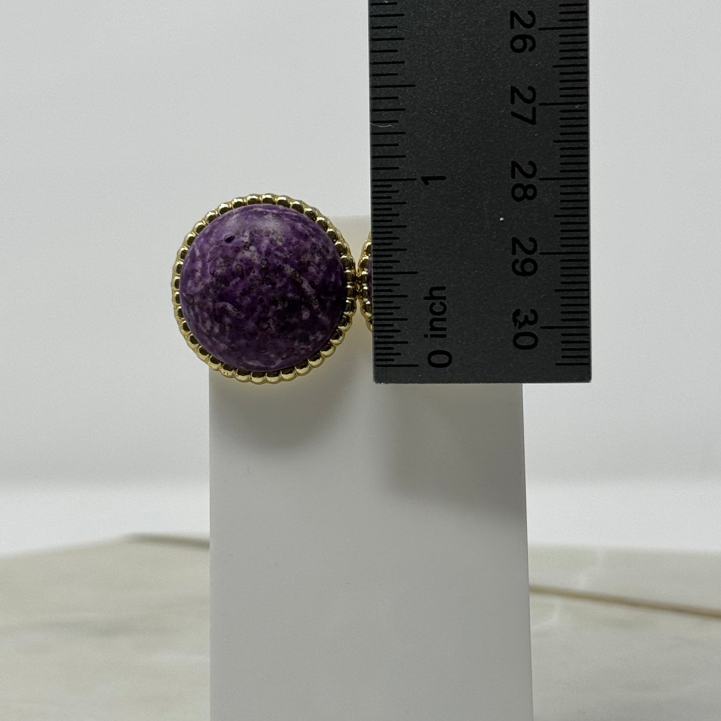 Vintage 1990’s Purple Round Post Earrings