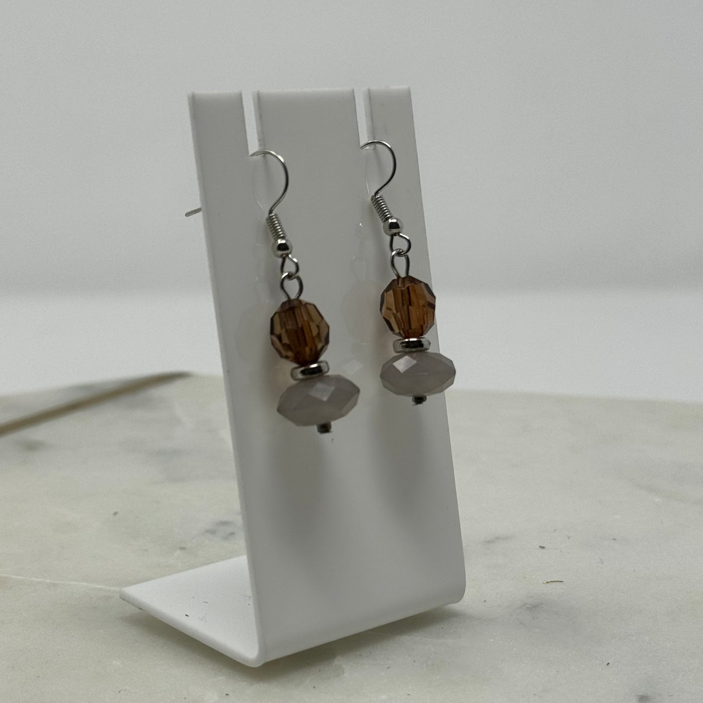 Beaded Dangle Hook Earrings