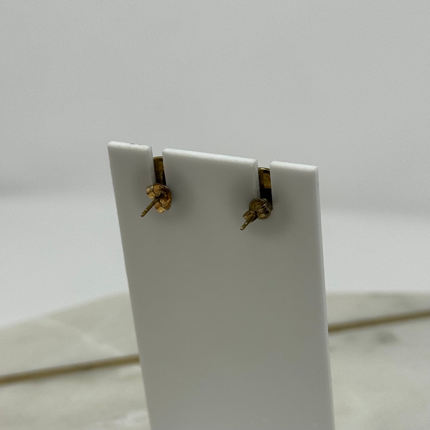 Sparkle Gun Metal Druzy Rock Crystal Stud Earrings