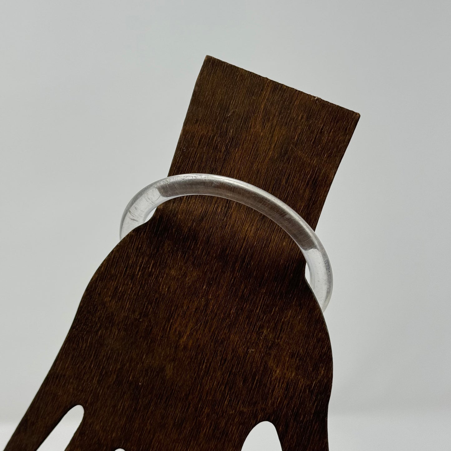 Clear Resin Bangle Bracelet Retro Trendy Transparent Minimalist Fashion Jewelry