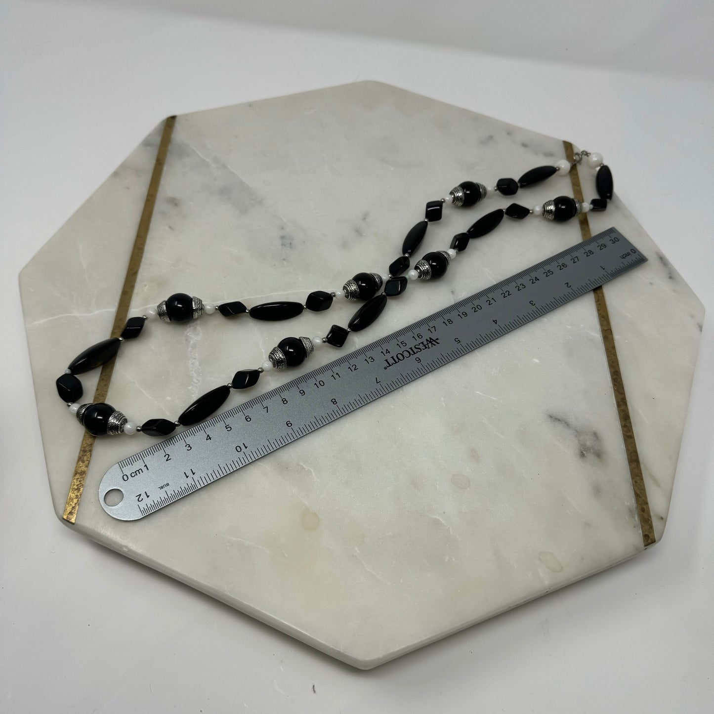 Womens Necklace Boho Southwest Beaded Black 28" Fashion Jewelry
