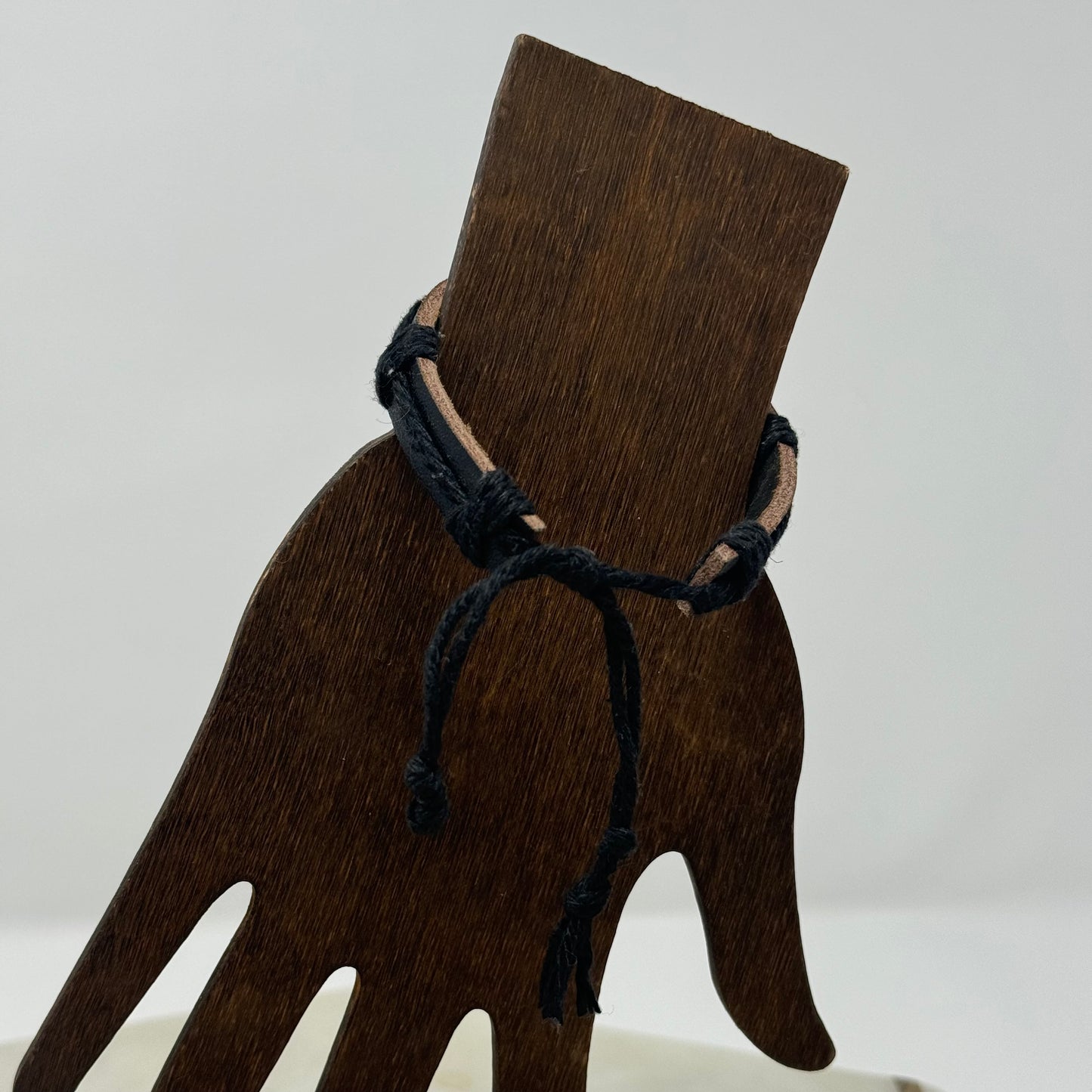 Bracelet Boho Brown Leather Bangle 7 Inch Protect Elephant Safari Charm