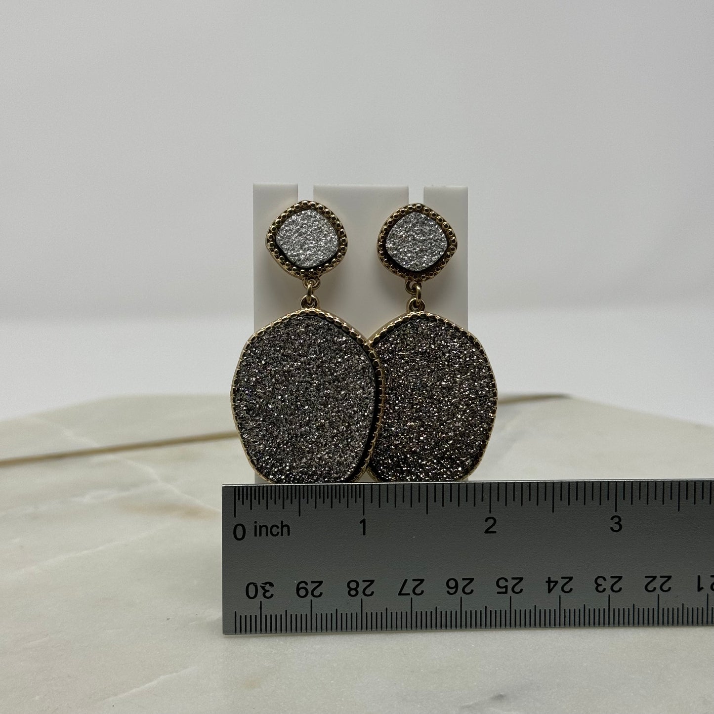 SugarFix Bold Sparkle Dangle Statement Earrings