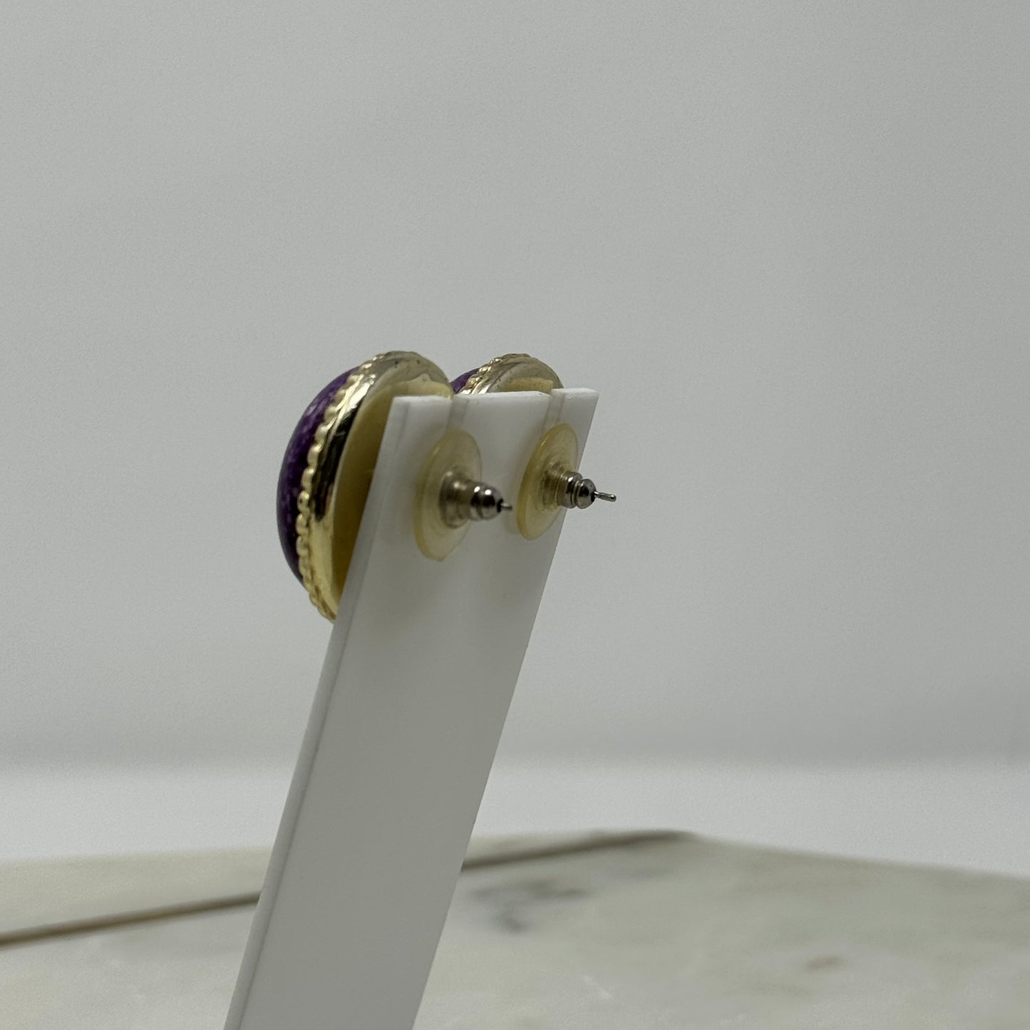 Vintage 1990’s Purple Round Post Earrings
