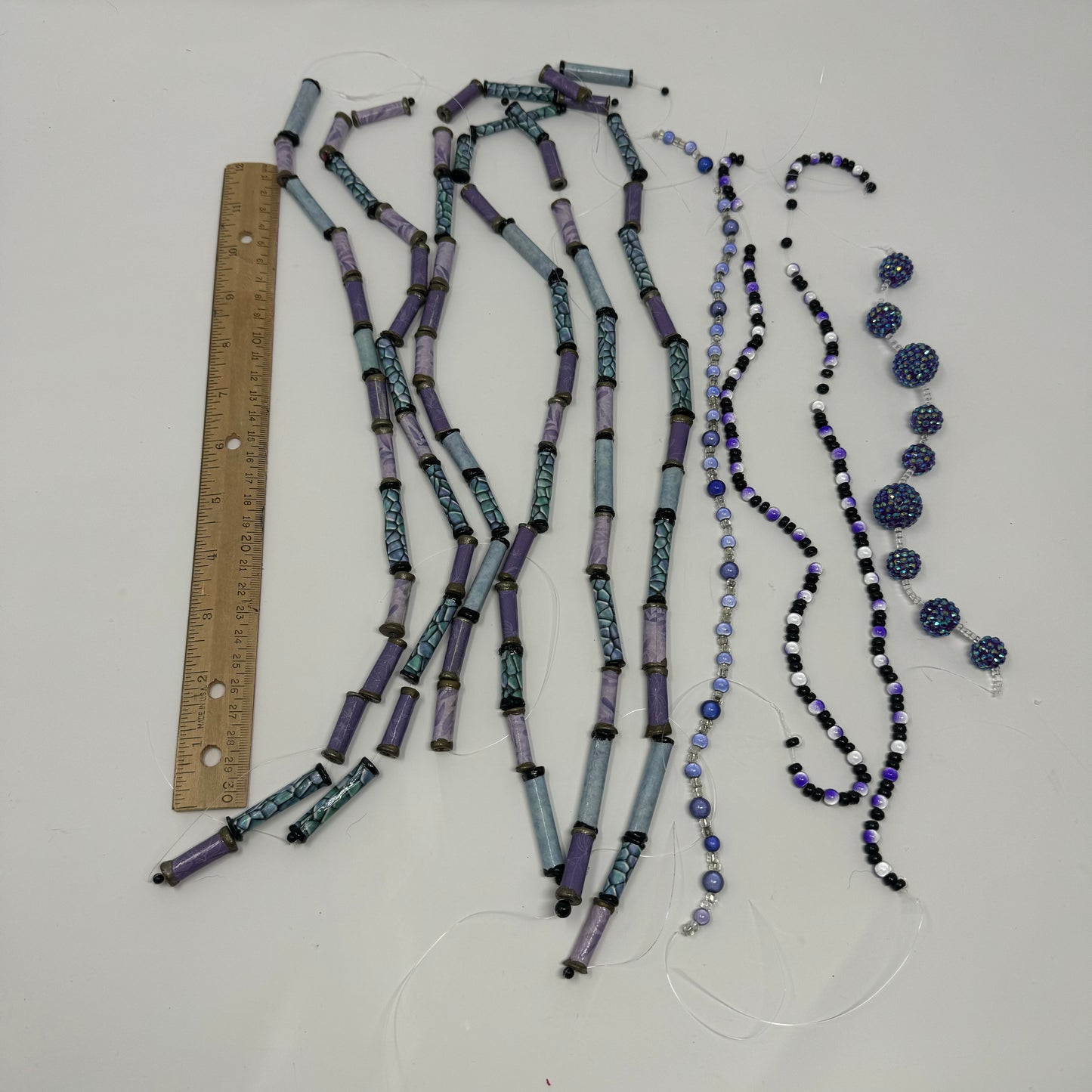 Reclaimed Purple Beads Assortment Vibrant Mixed Beads for Crafting & Jewelry Making Eco-Friendly Supplies