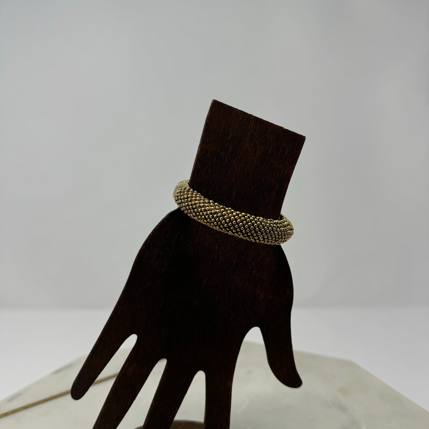 Elegant Gold-Tone Bracelet Magnetic Closure Chic Statement Jewelry