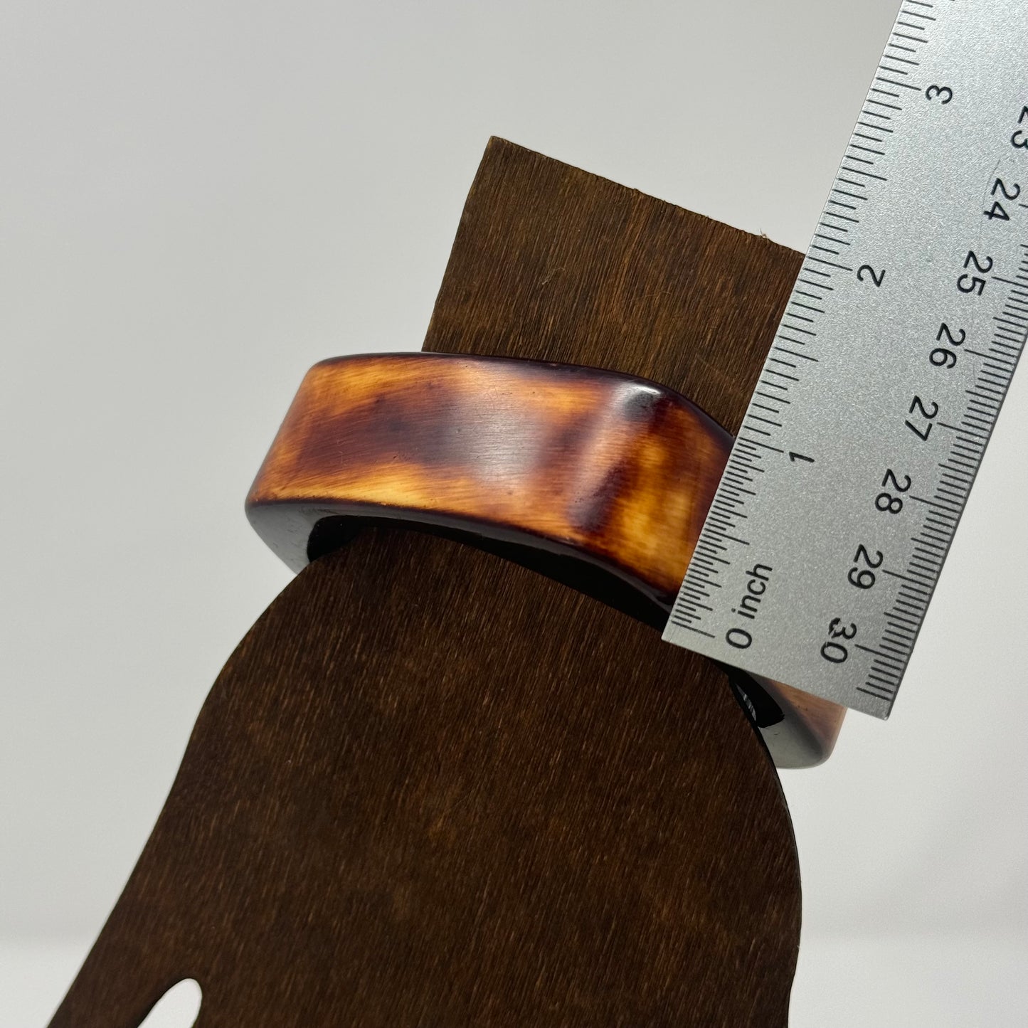 Retro Bangle Bracelet - Square Shape, 1970s Style, Boho Thick Statement Jewelry