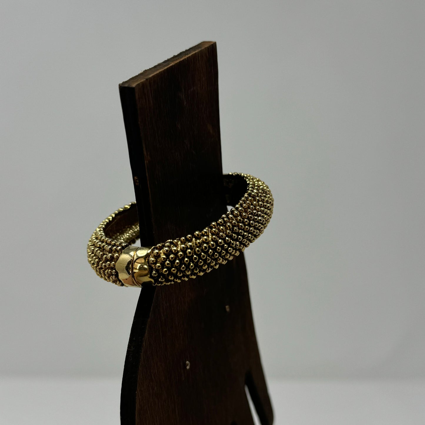 Elegant Gold-Tone Bracelet Magnetic Closure Chic Statement Jewelry
