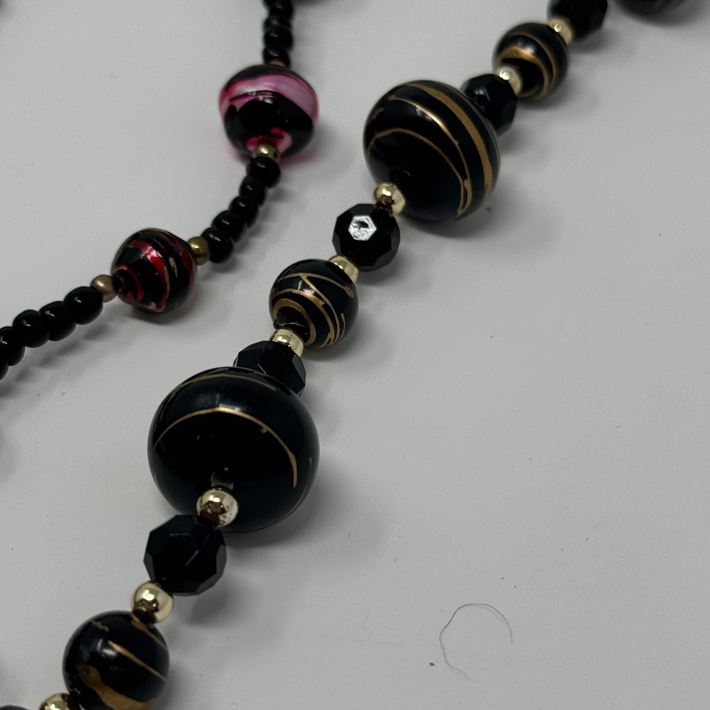 Reclaimed Marbled & Multicolored Beads Earth Tones with Gold & Black Accents Unique Crafting & Jewelry Supplies