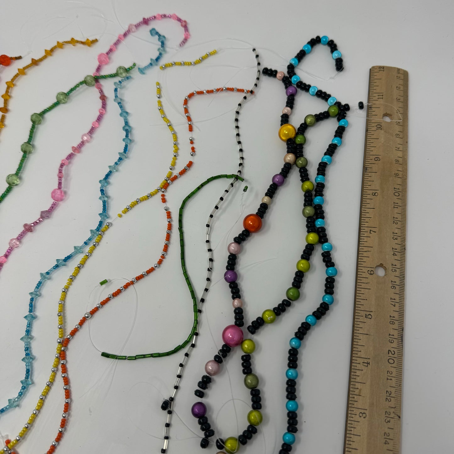 Reclaimed Rainbow Assorted Friendship Beaded Strands Beads for Crafting & Jewelry Making Eco-Friendly Craft Supplies