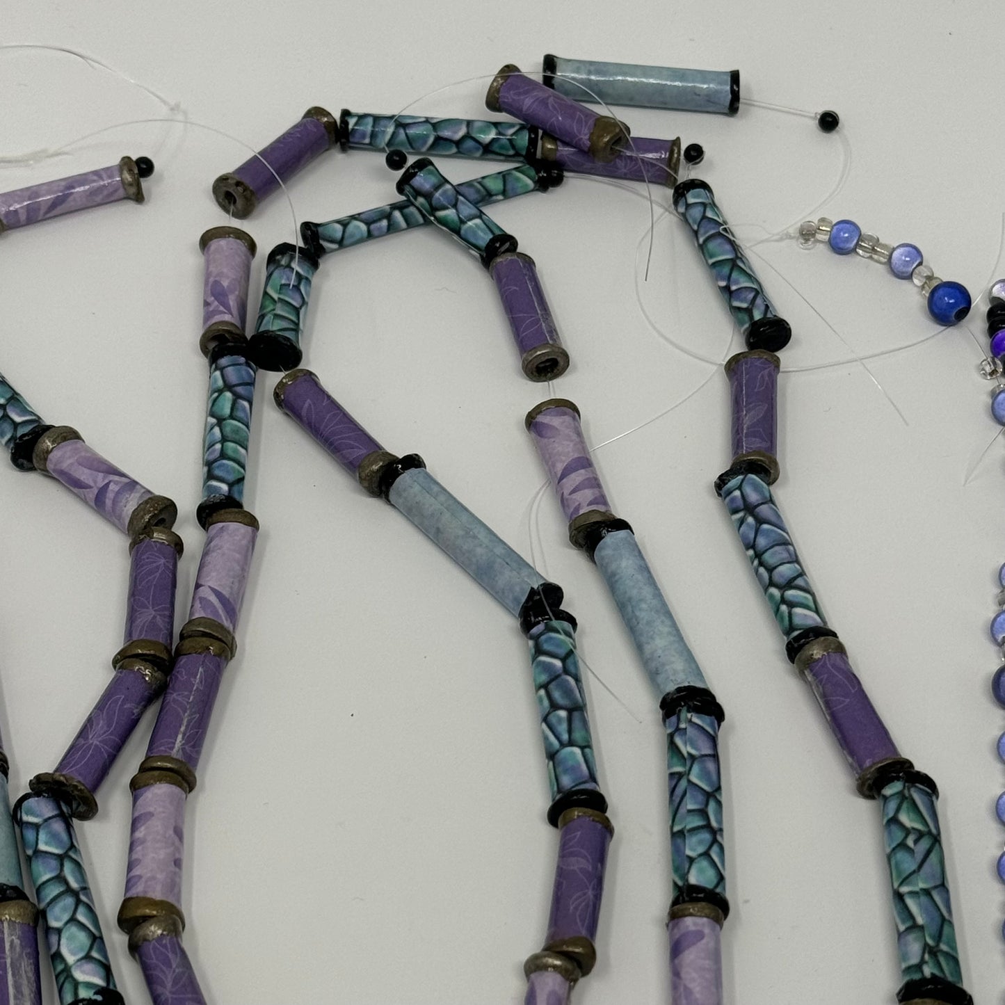 Reclaimed Purple Beads Assortment Vibrant Mixed Beads for Crafting & Jewelry Making Eco-Friendly Supplies