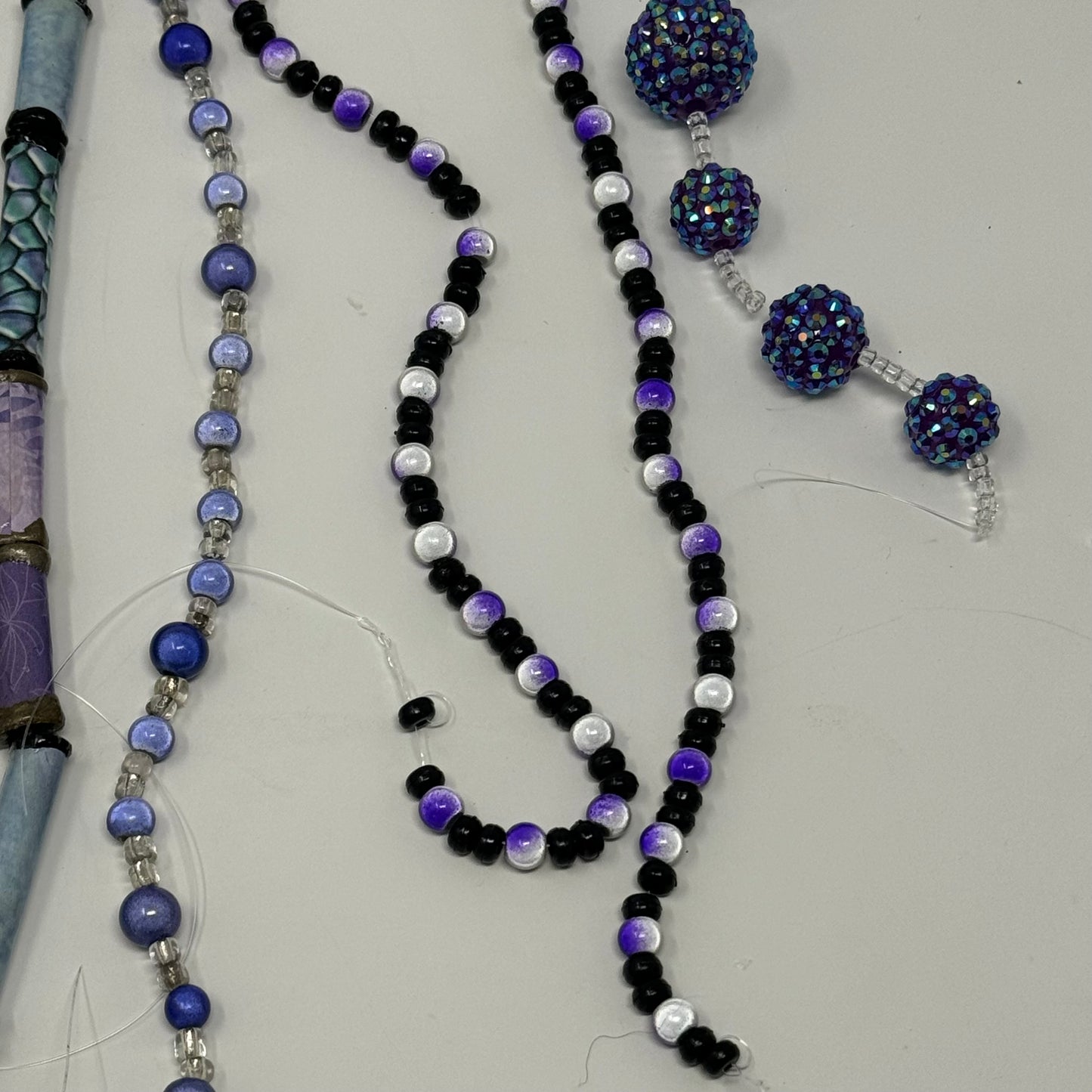 Reclaimed Purple Beads Assortment Vibrant Mixed Beads for Crafting & Jewelry Making Eco-Friendly Supplies