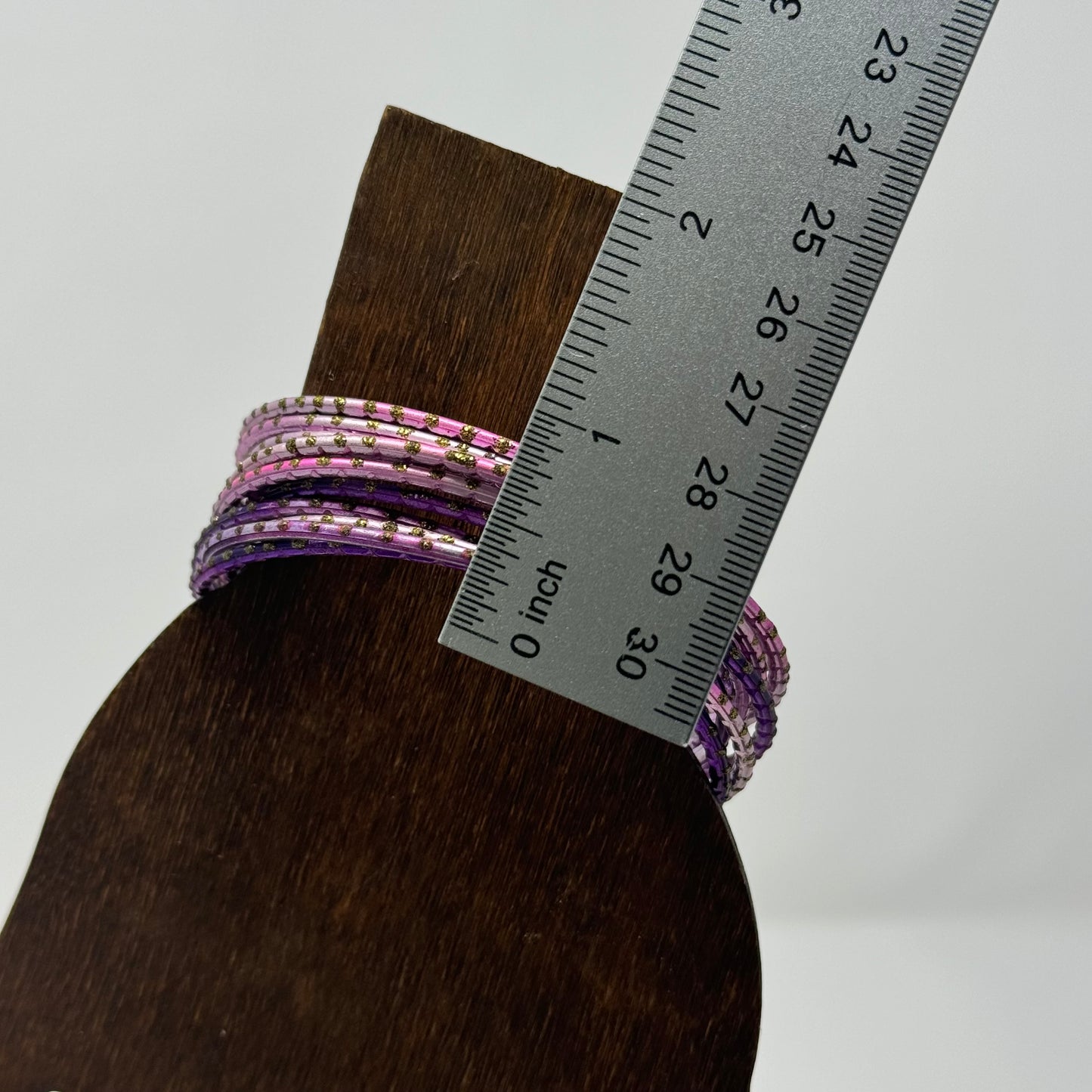 Elegant Purple & Pink Stackable Bangles 12 Trendy Glitter Fashion Jewelry Bracelet Set