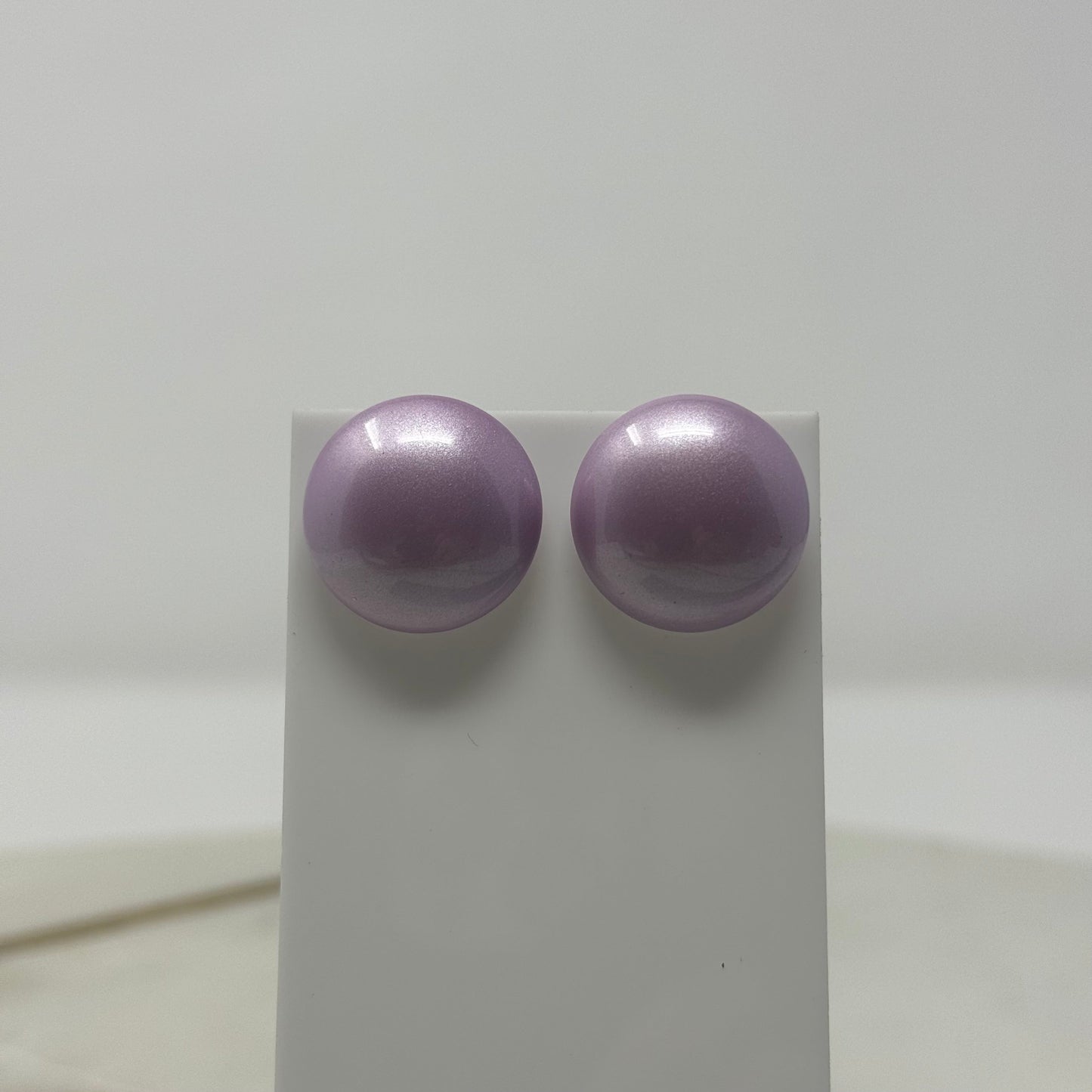 Vintage 1990’s Lavender Shimmer Post Earrings