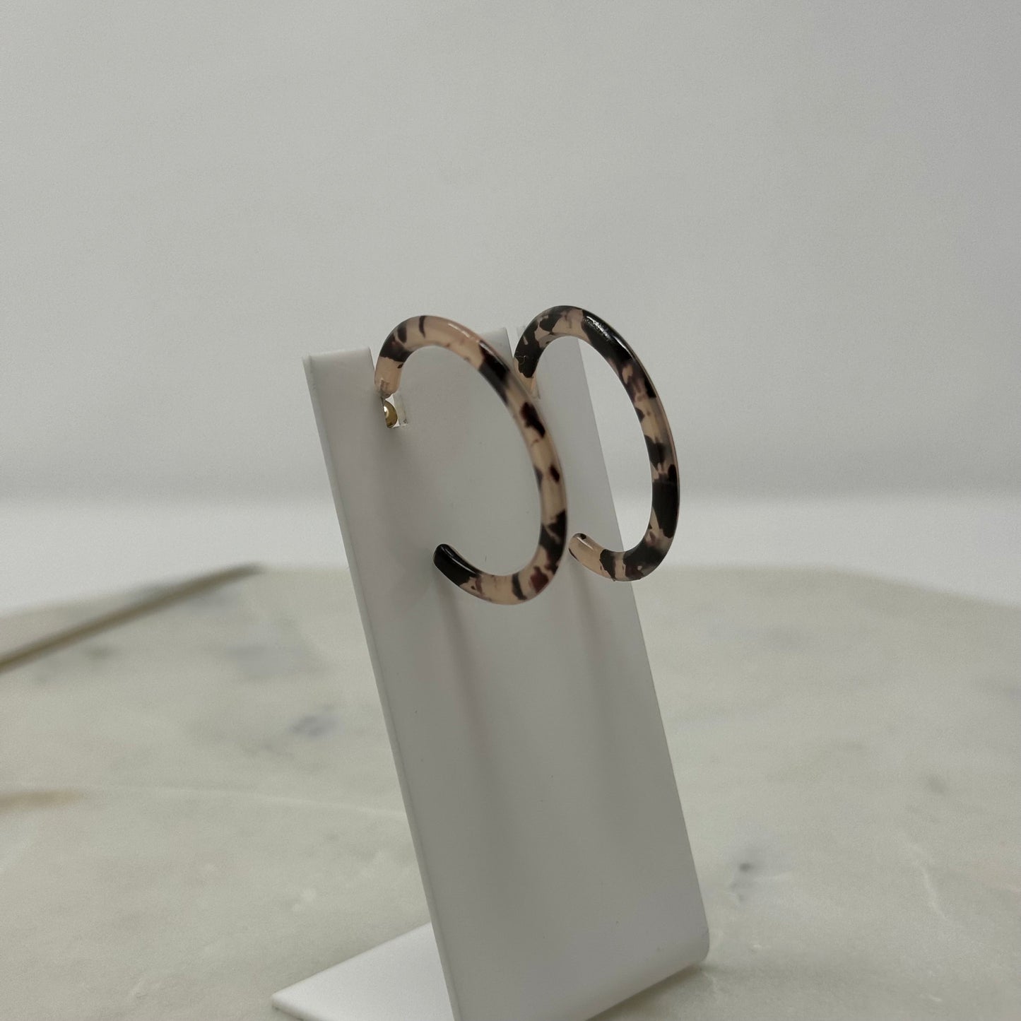 New Crystal Collection Neutral Hoop Post Earrings