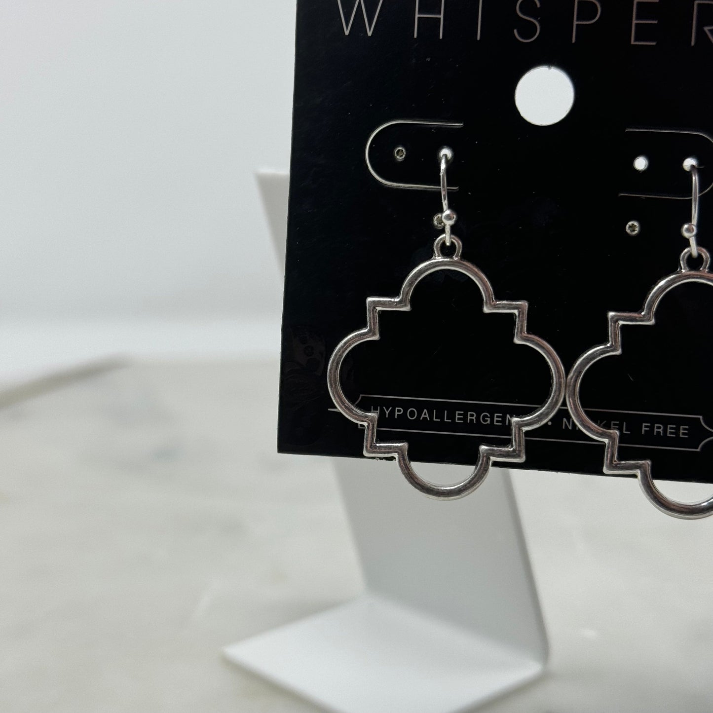 New Whisper Boho Silver Dangle Hook Earrings